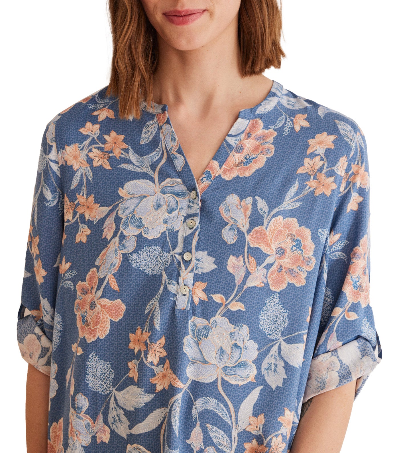 Floral Camisole Dress Blue