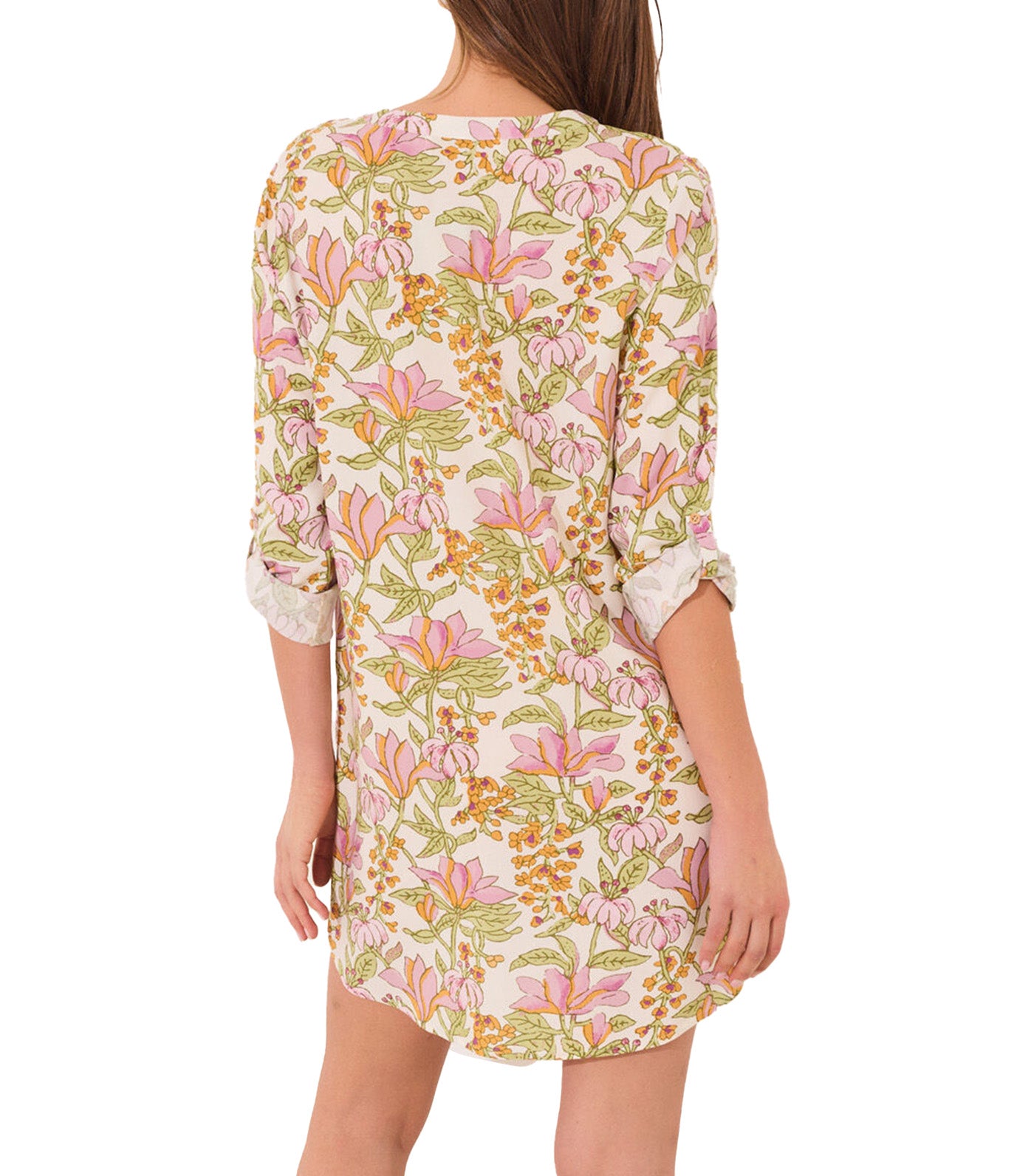 Flower Print Viscose Camisole White