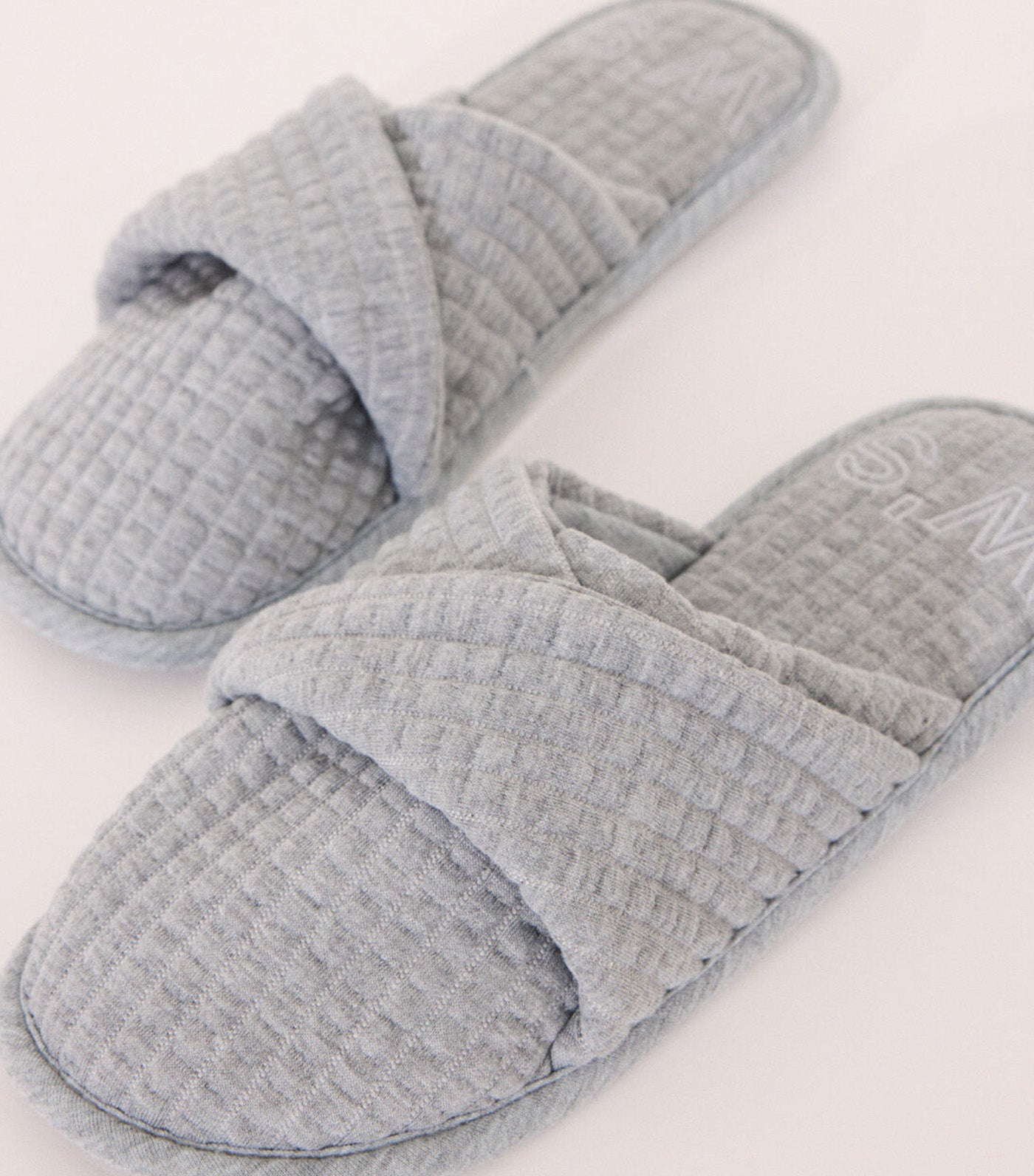 Padded Slippers Light Gray