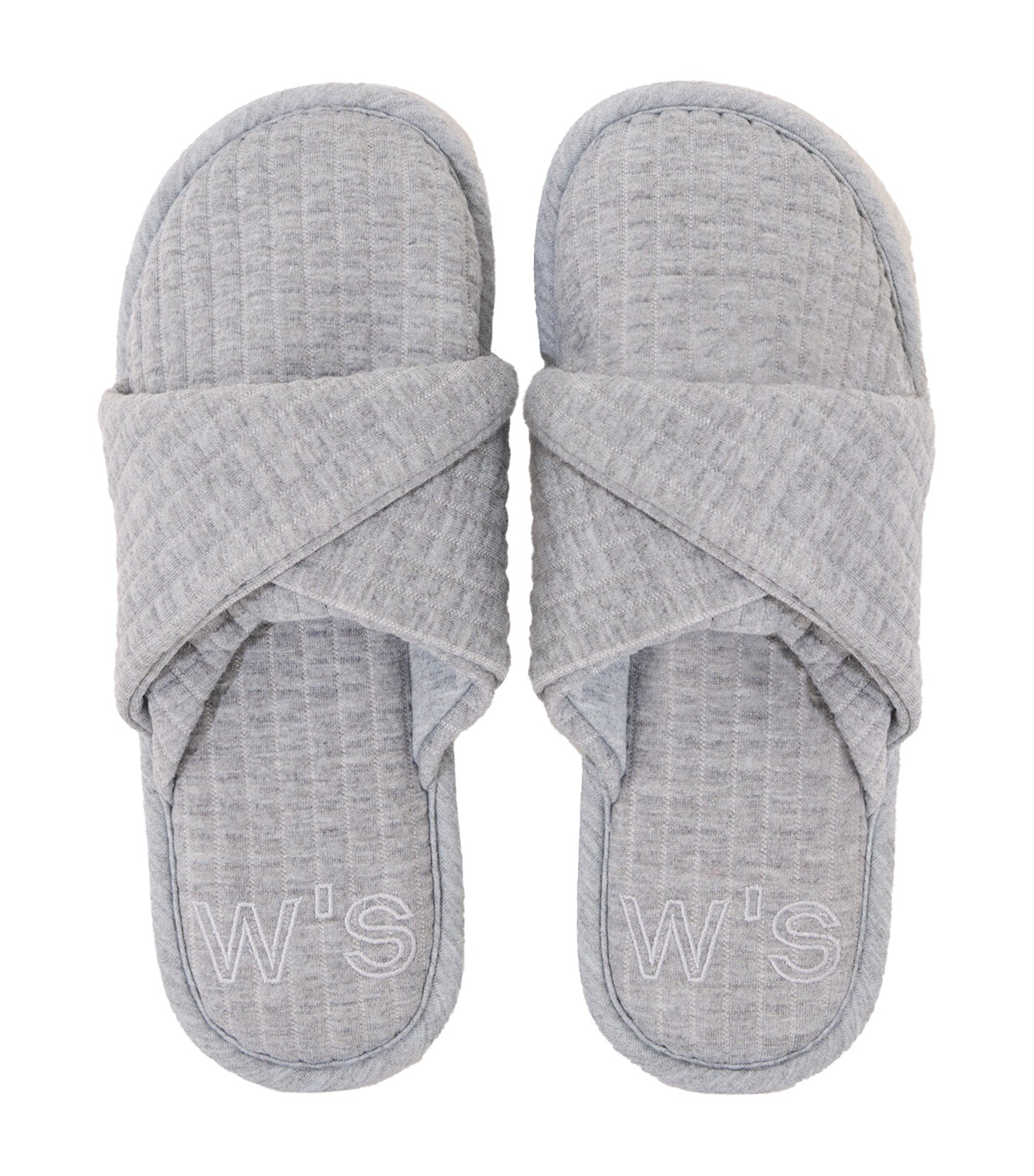 Padded Slippers Light Gray