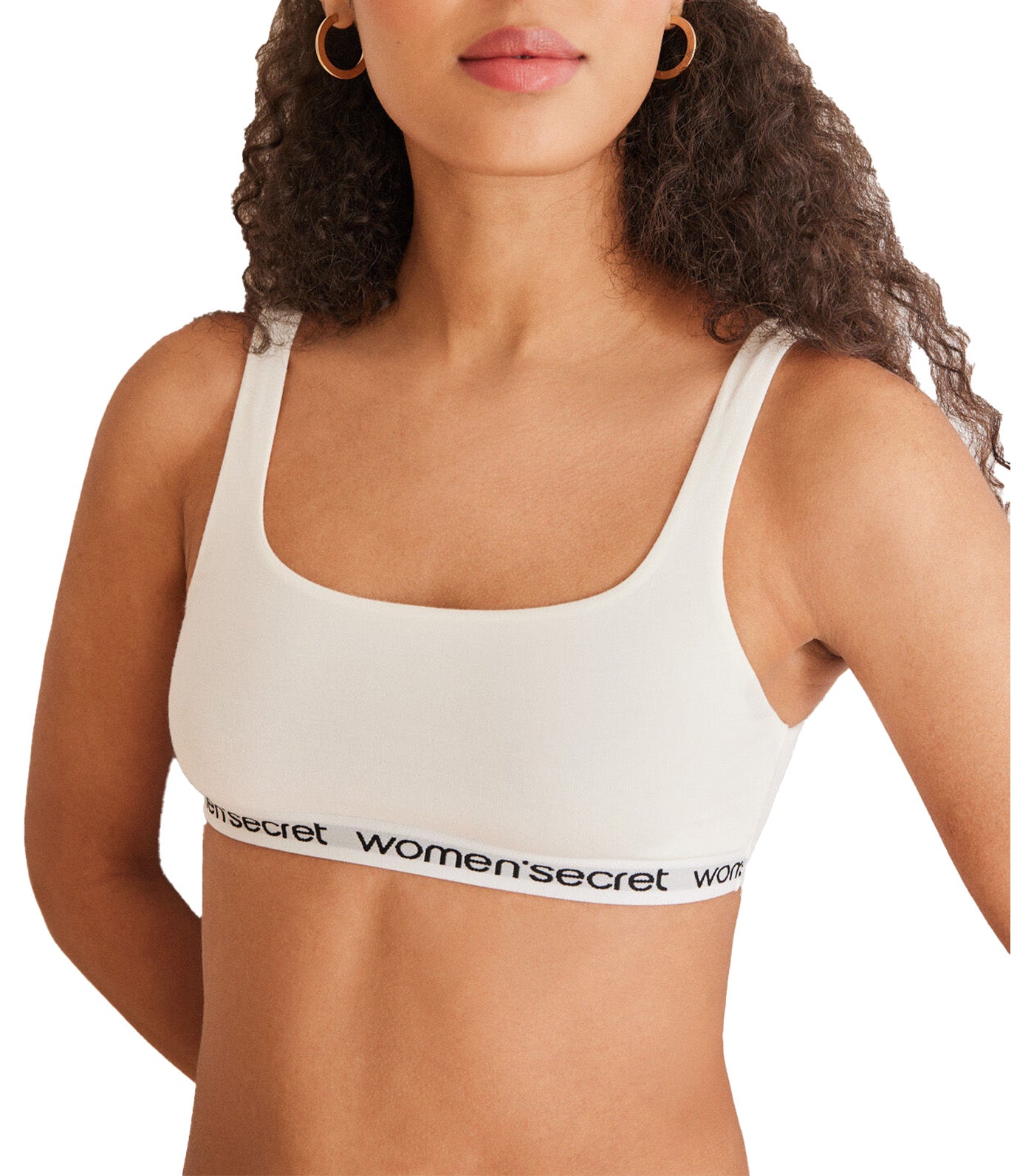 Cotton Logo Top White