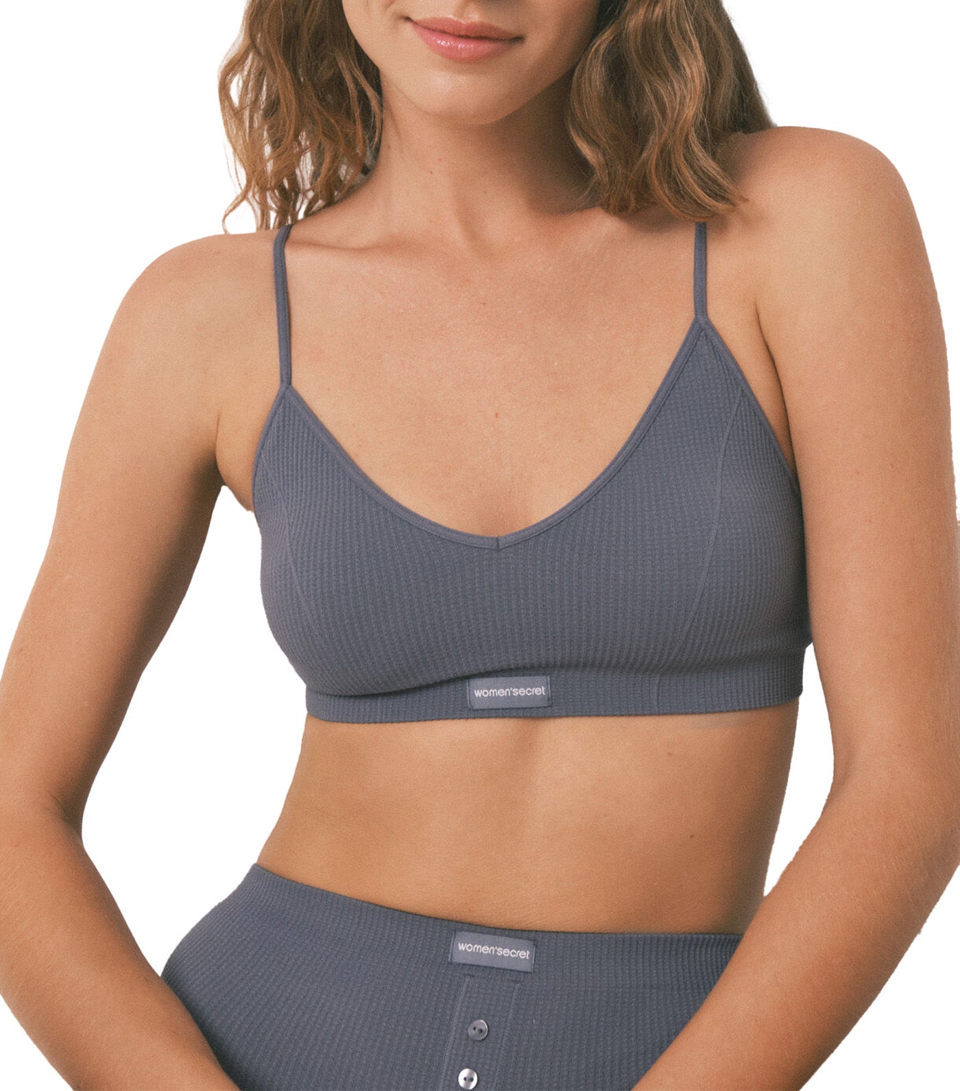 Checked Triangle Top