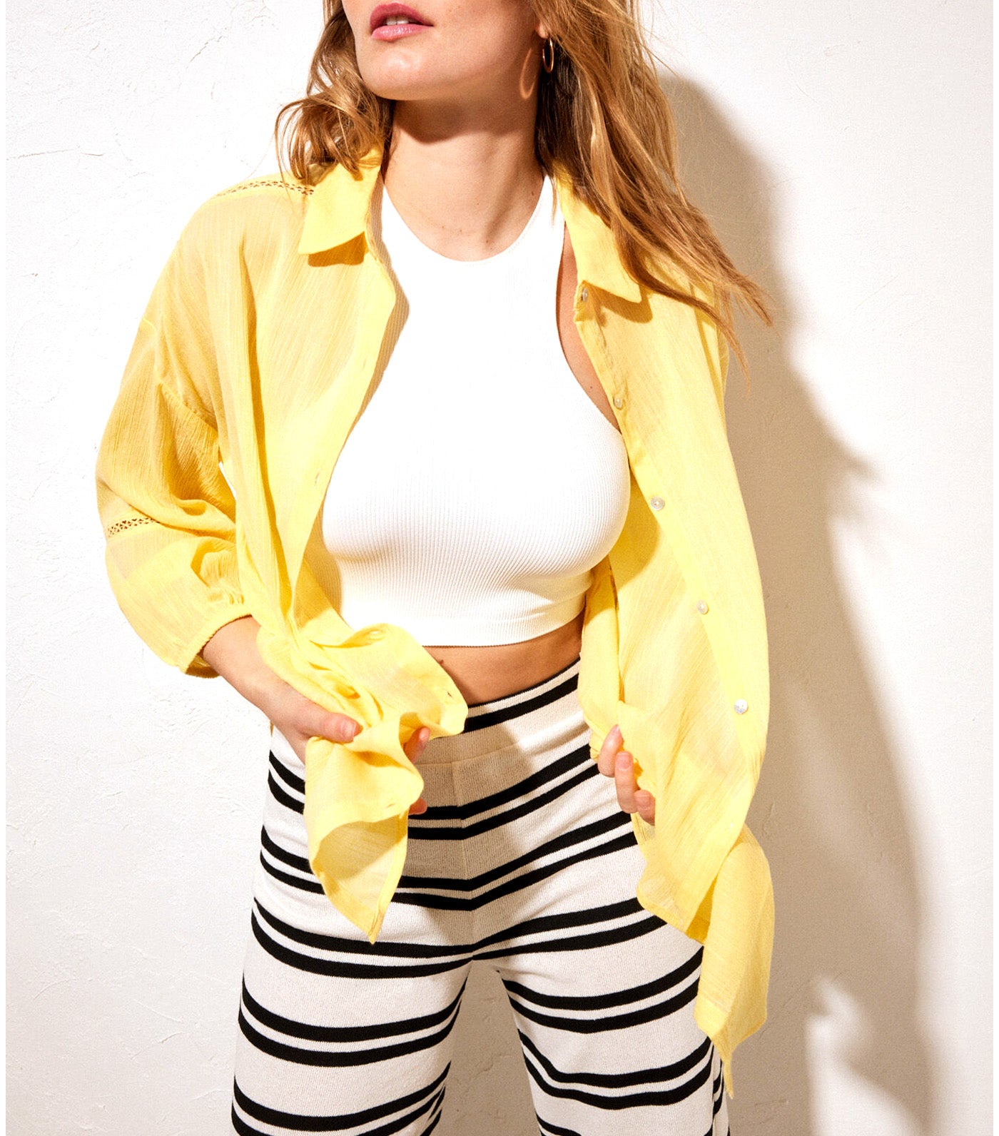 Cotton Beach Camisole Yellow