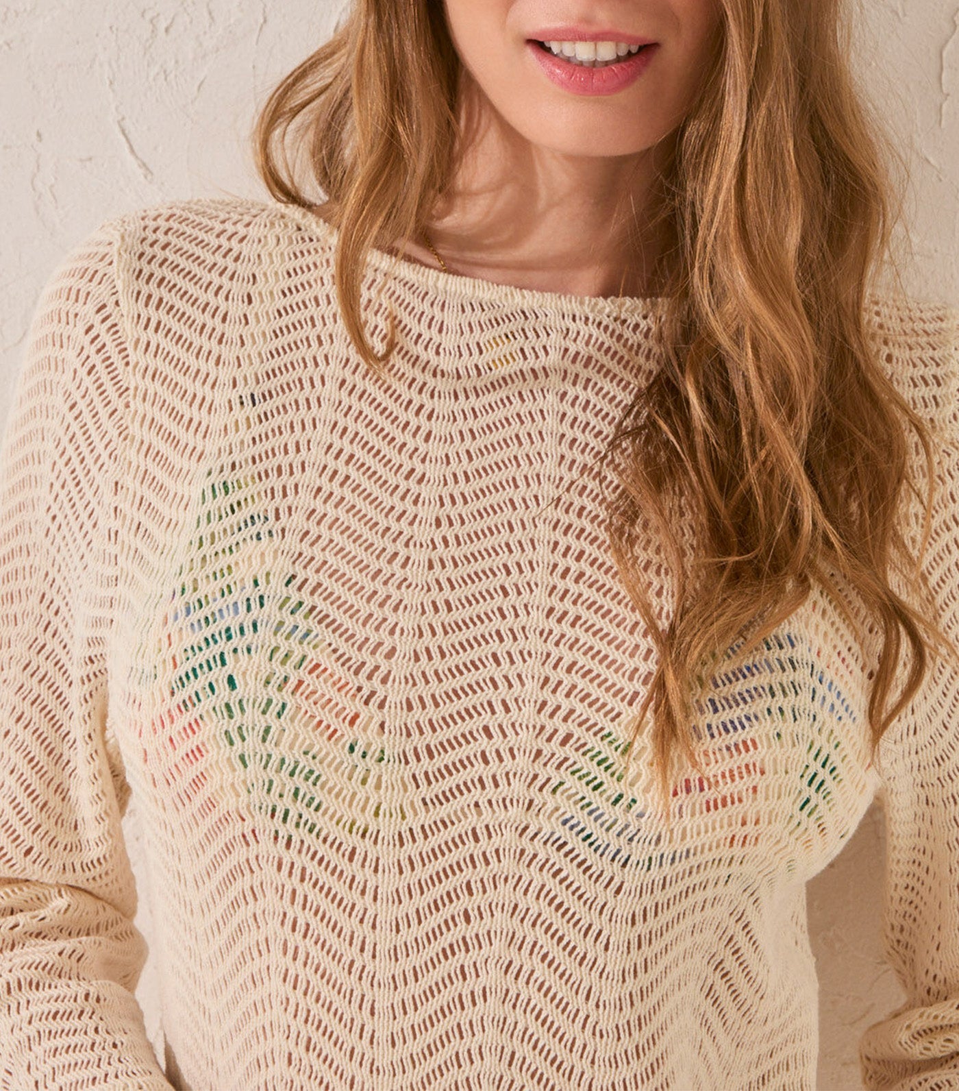 Short Crochet Dress Ivory