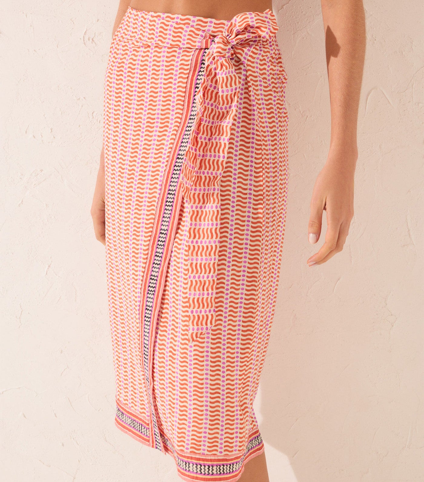 Geometric Print Midi Sarong