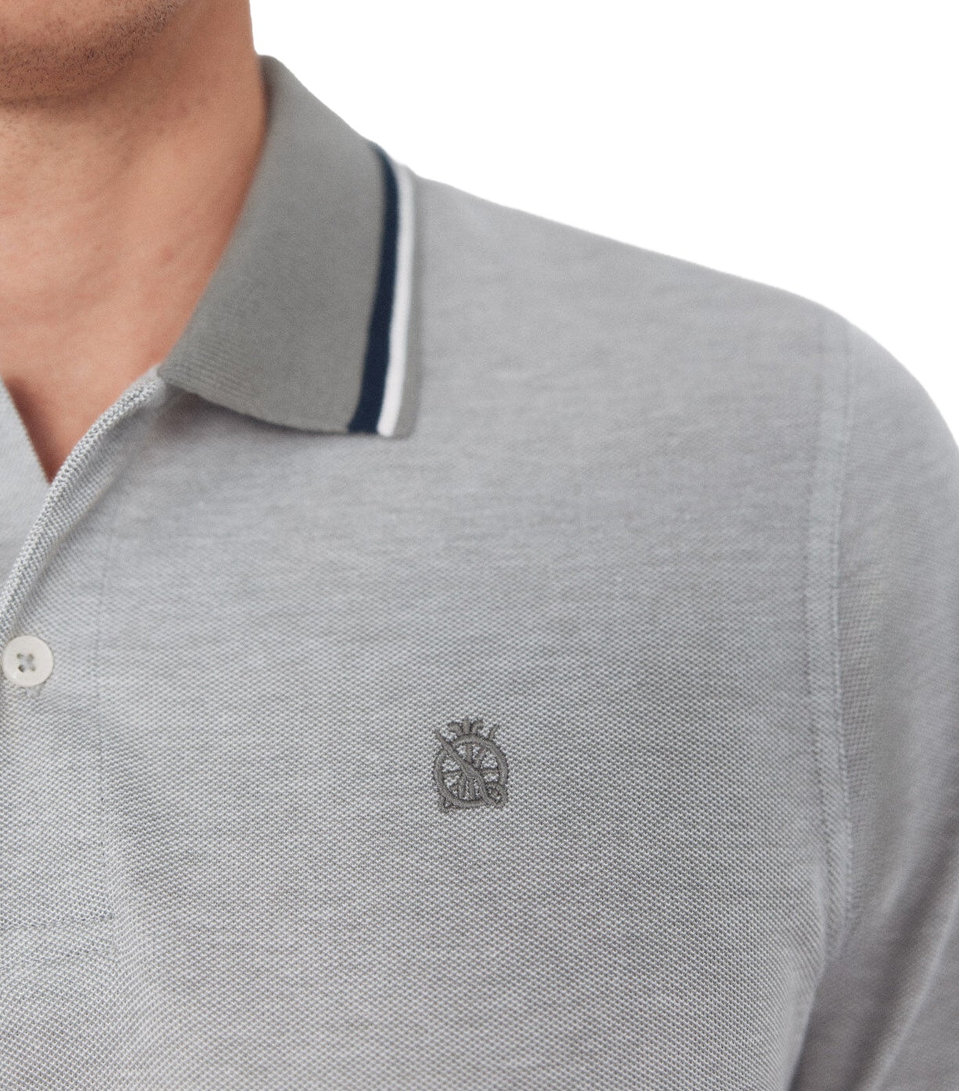Short-Sleeved Oxford Polo Shirt Light Khaki