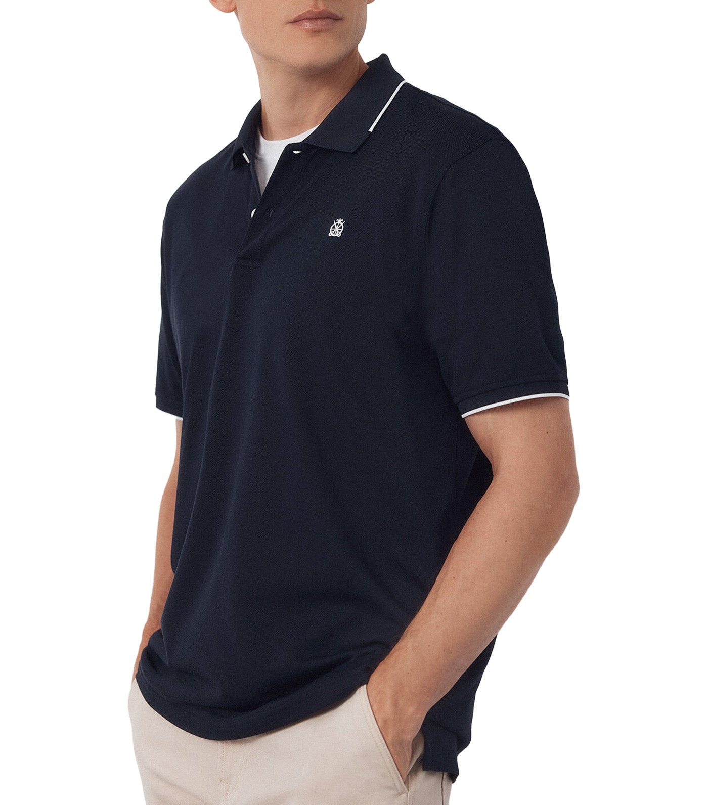 Coolmax® Jacquard Collar Polo Shirt