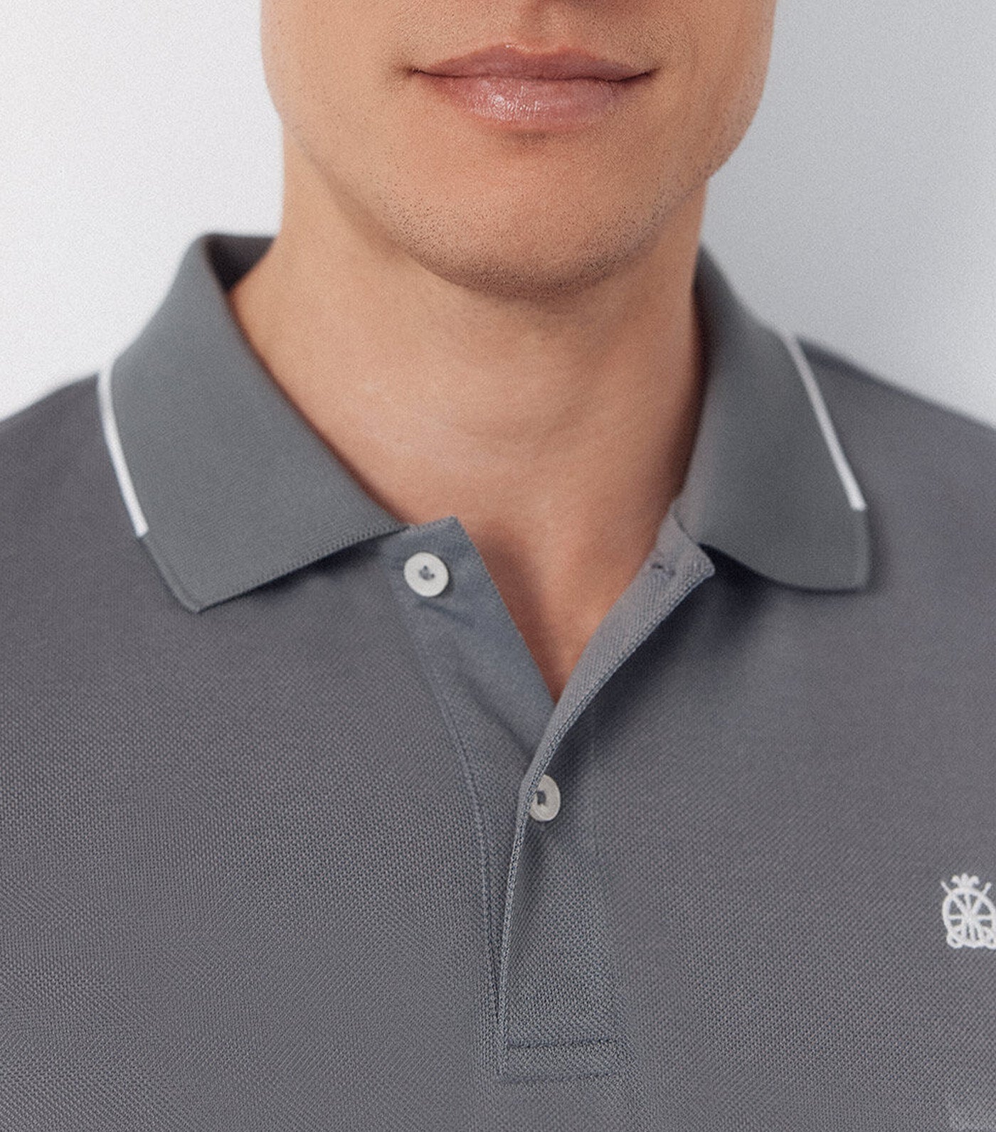 Coolmax® Jacquard Collar Polo Shirt