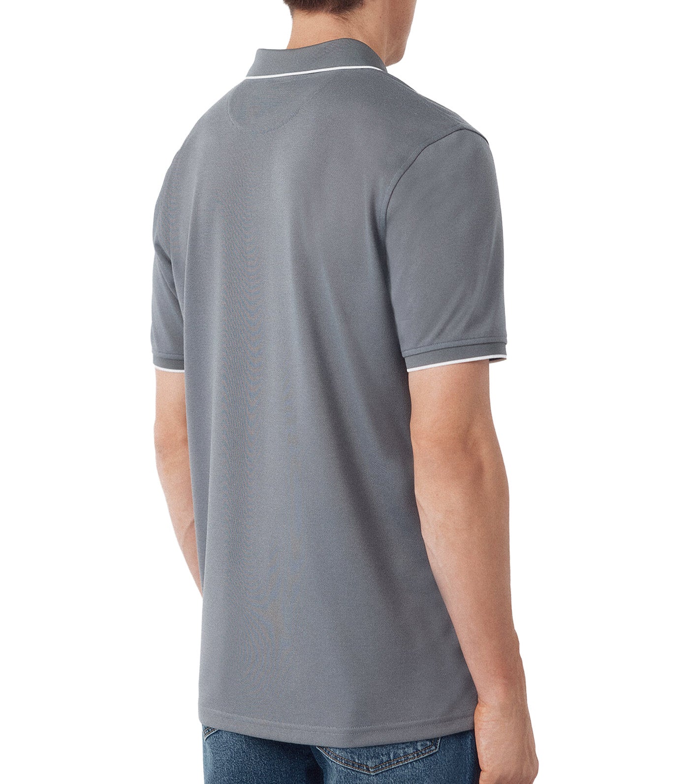 Coolmax® Jacquard Collar Polo Shirt