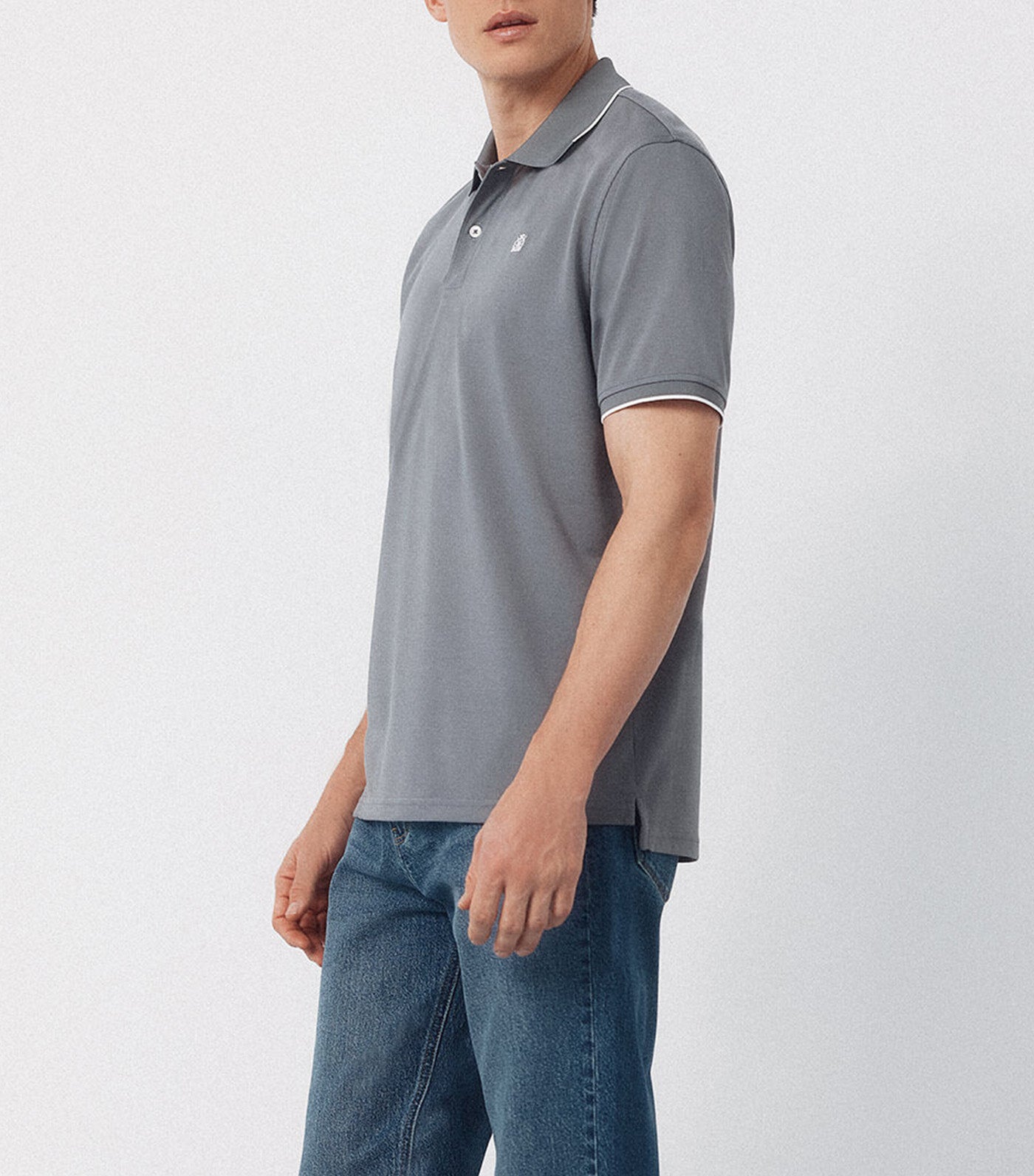 Coolmax® Jacquard Collar Polo Shirt