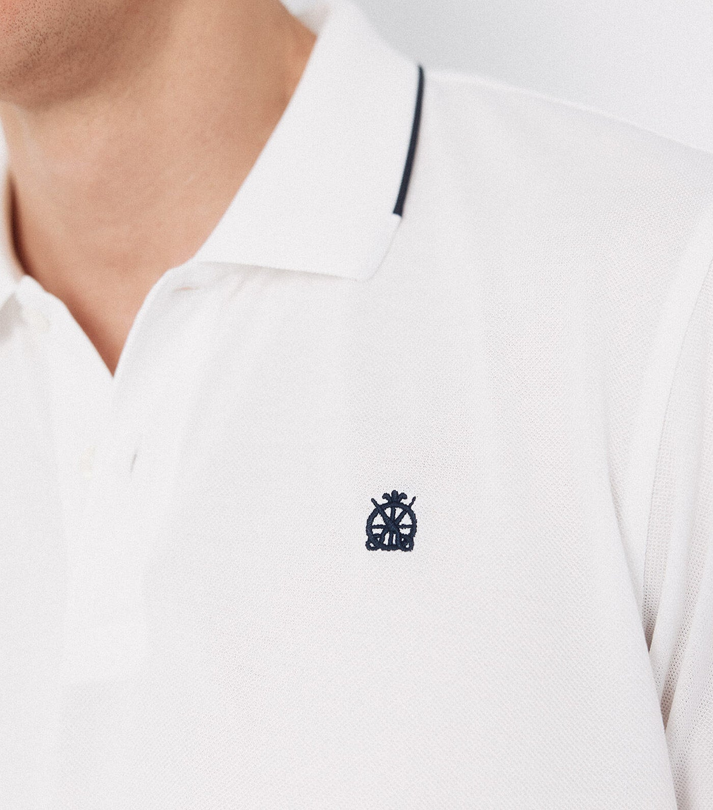 Coolmax® Jacquard Collar Polo Shirt