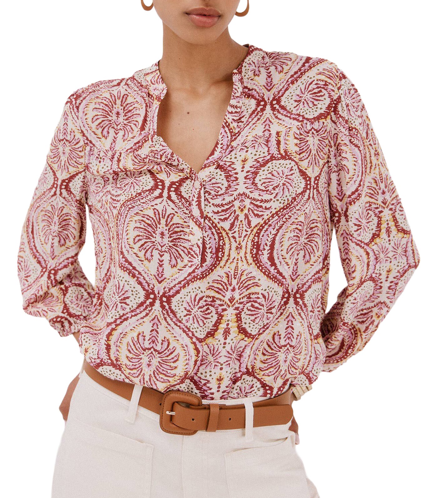 Blouse with Yoke Front