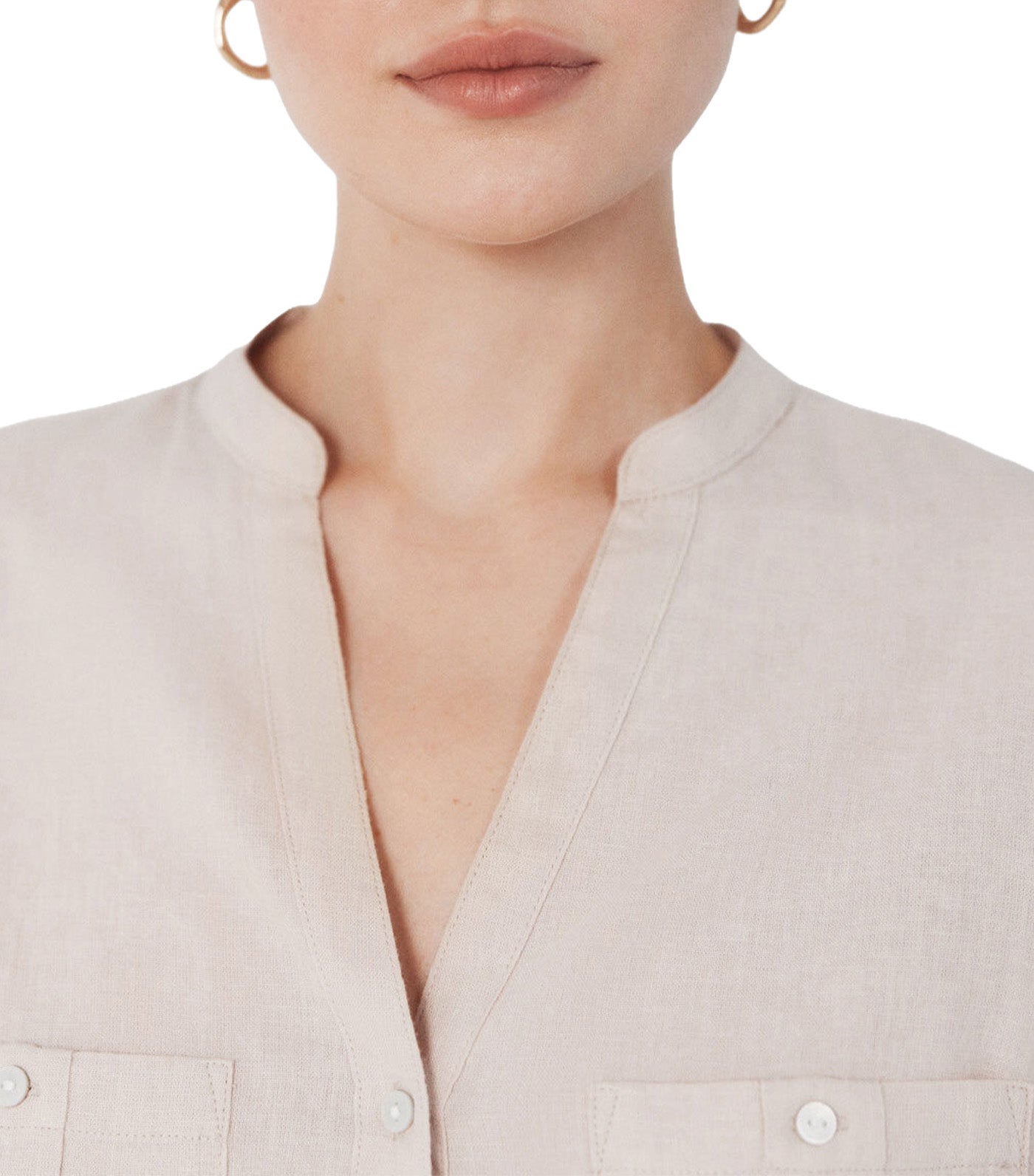 Rustic Long-Sleeved Shirt Sand