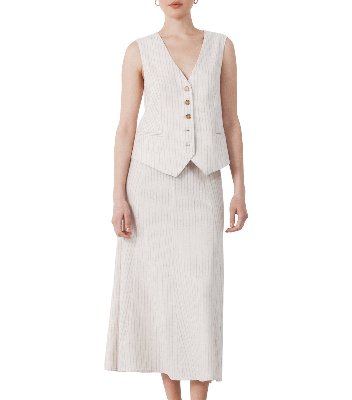 Flared Skirt with Belt