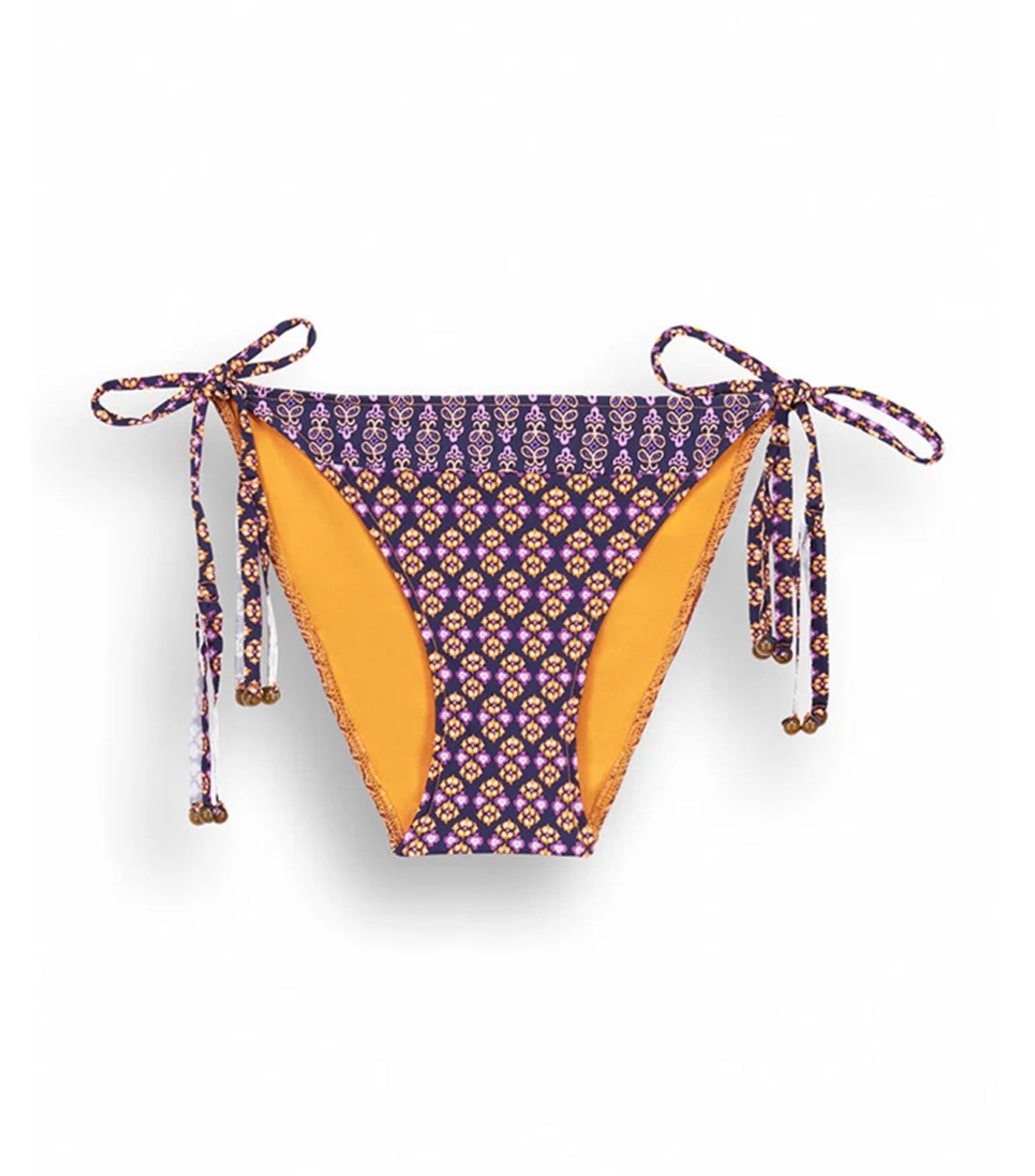 Patchwork Fringe Bikini Bottoms