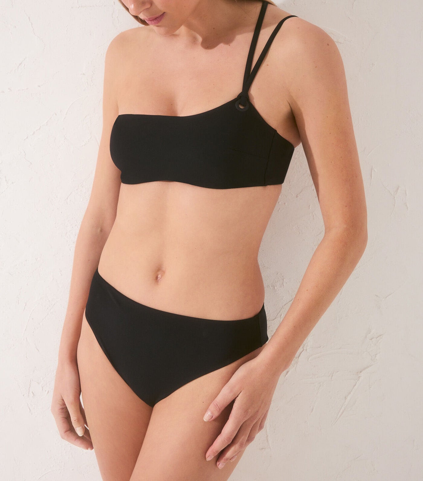 High-Waist Shaping Bikini Panty Black