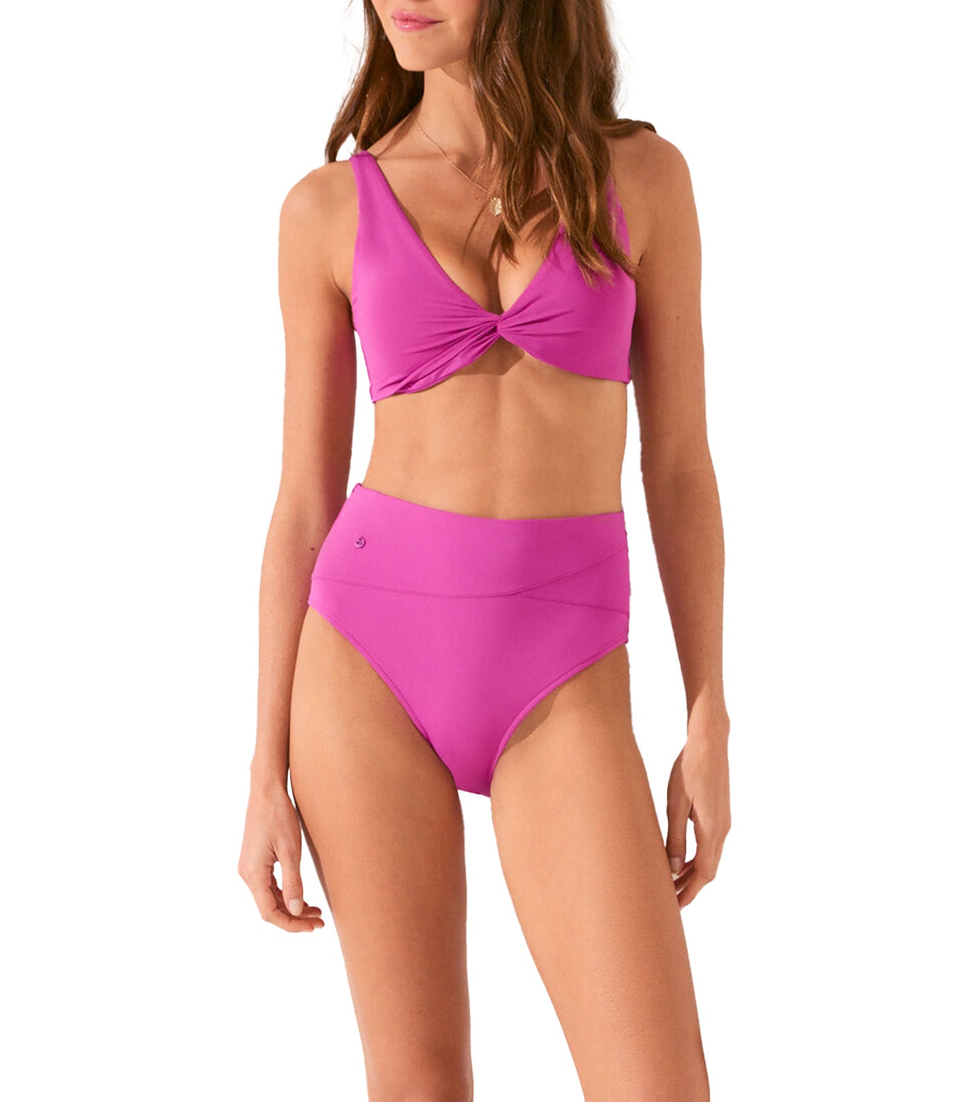 Halterneck Bikini Top Purple