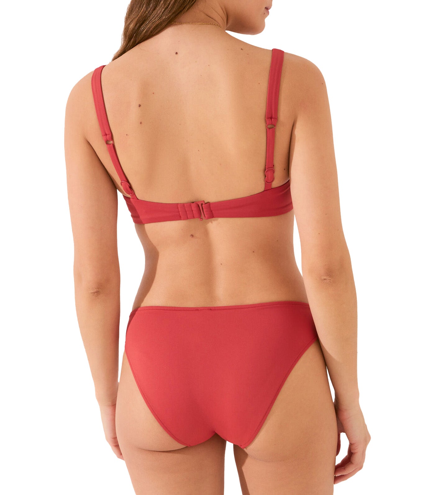 Halter Crisscross Bikini Top Orange