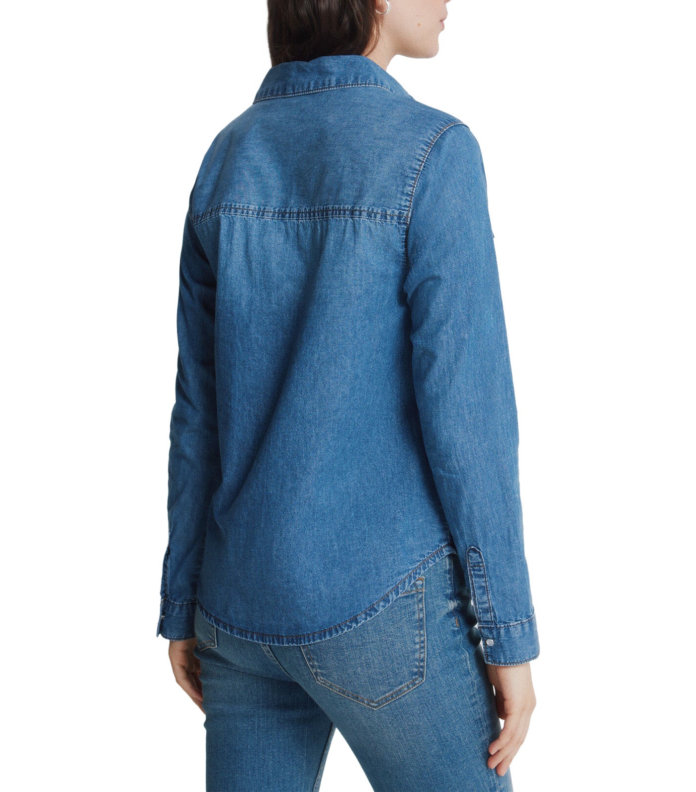Denim Shirt with Pockets