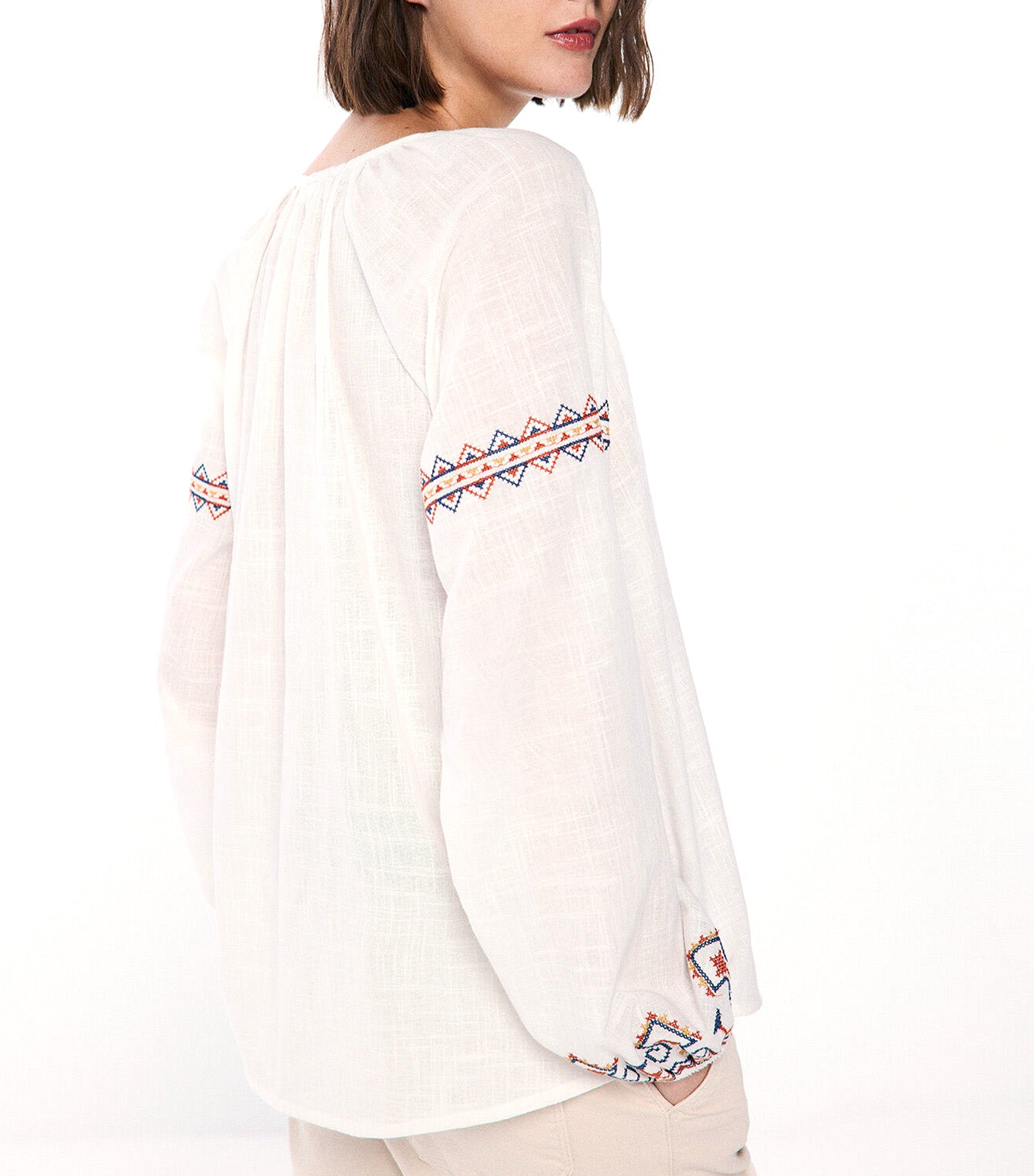 Multicolored Embroidered Blouse