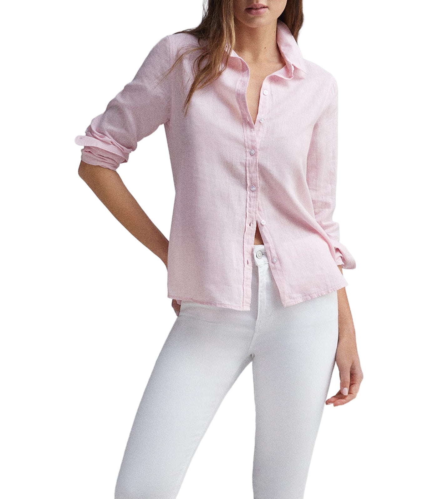 Long Sleeve Cotton Linen Shirt