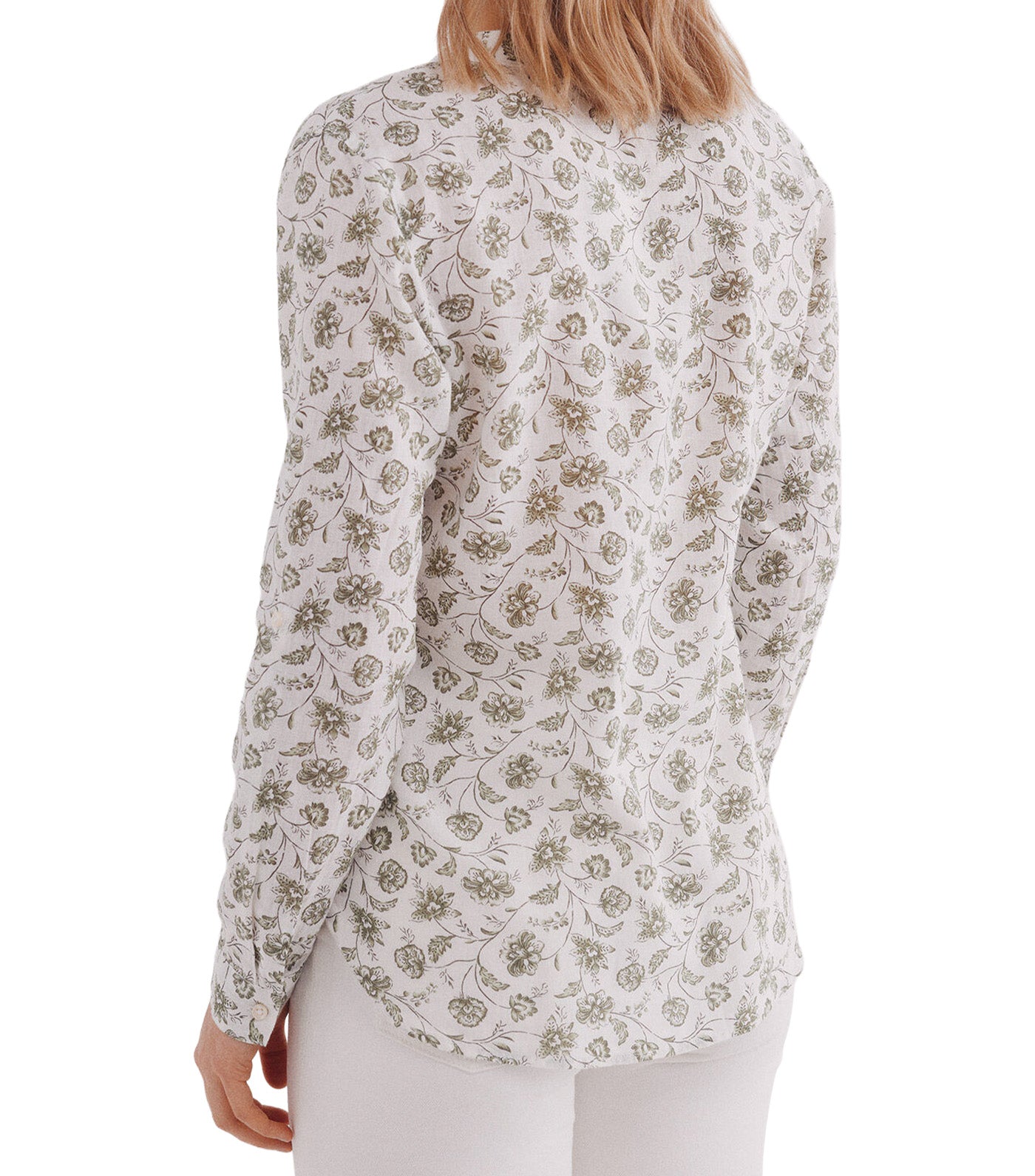 Mandarin Collar Linen Shirt