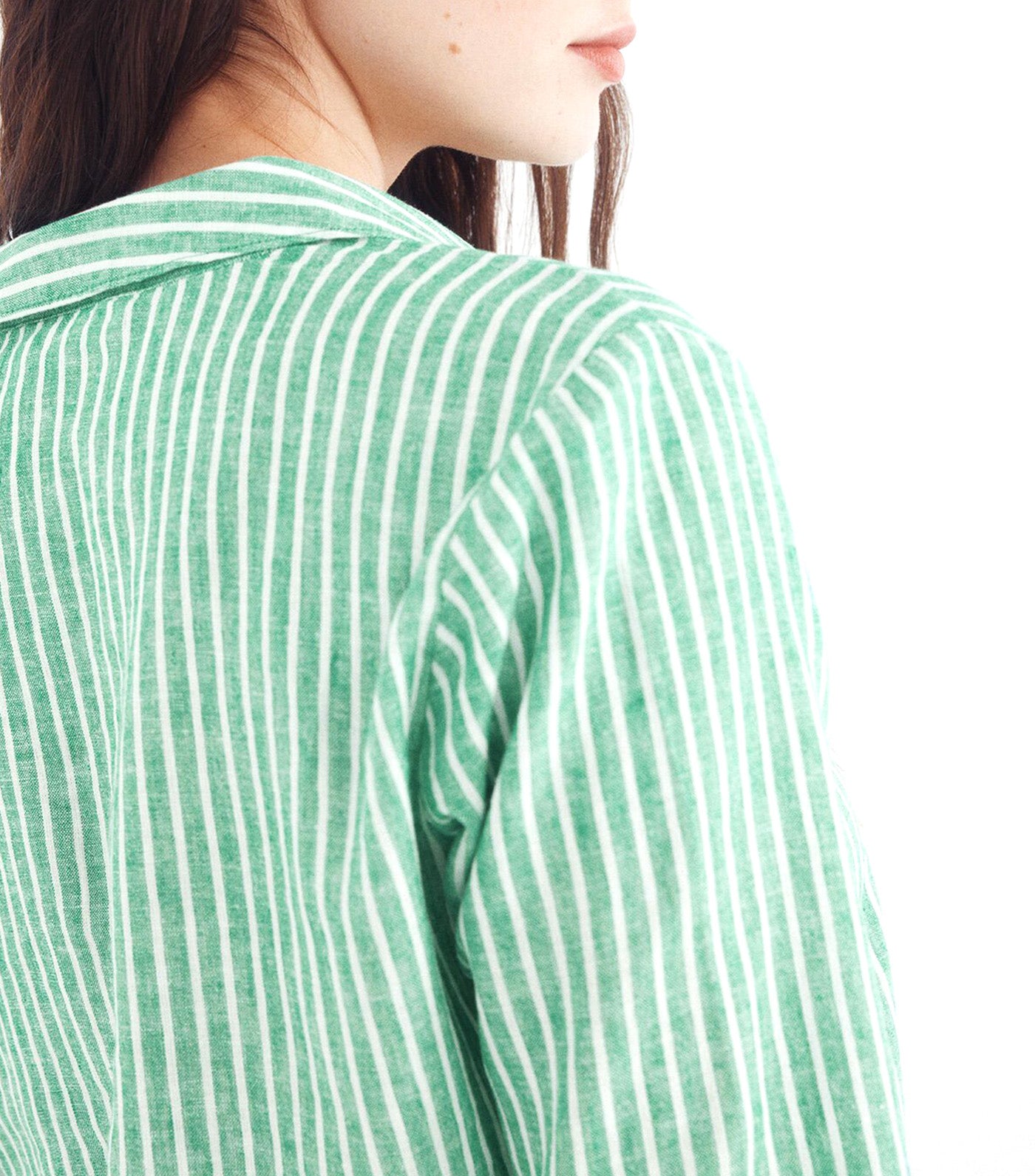 Linen Polo Shirt Blouse