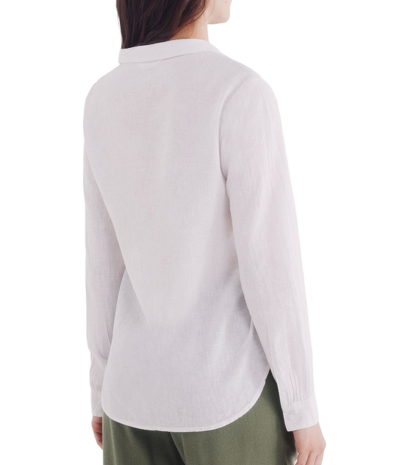 Linen Polo Shirt Blouse