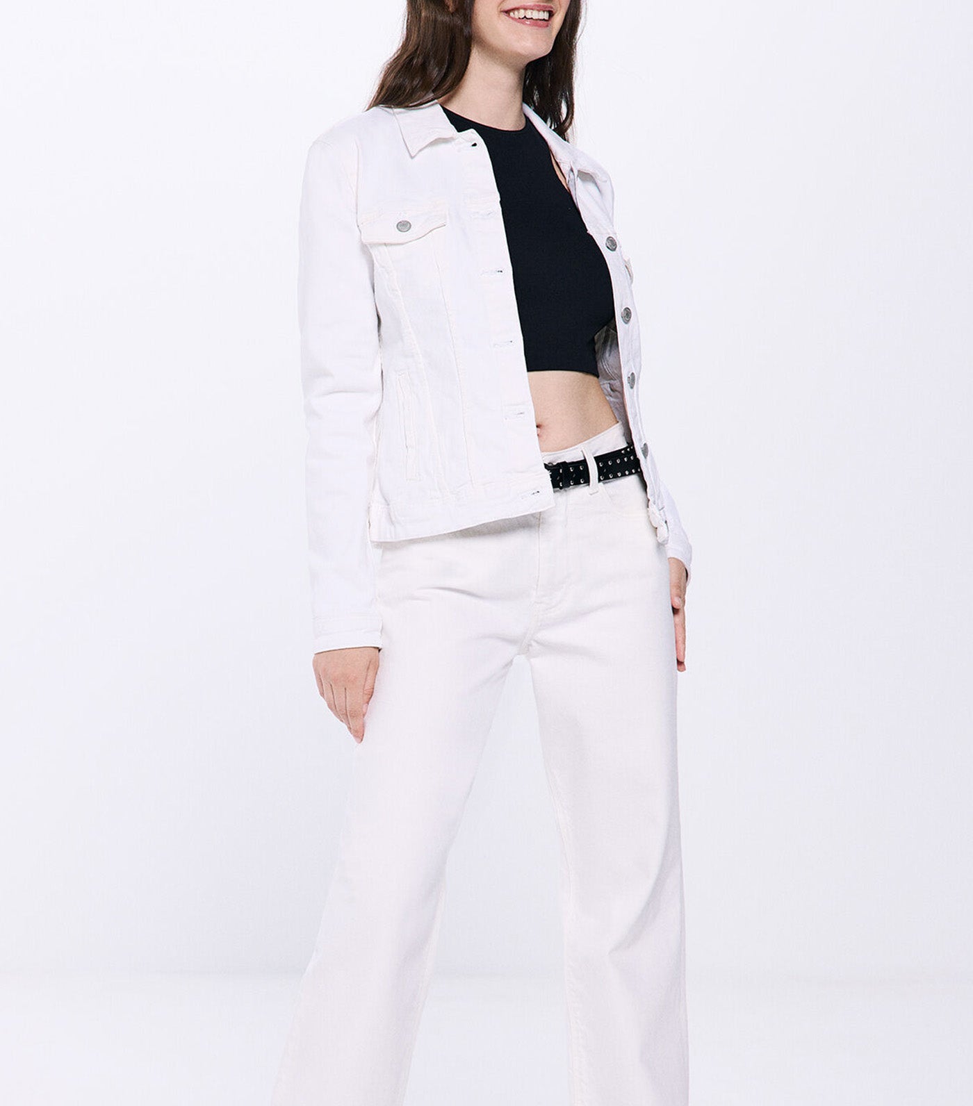 Cotton Denim Jacket
White