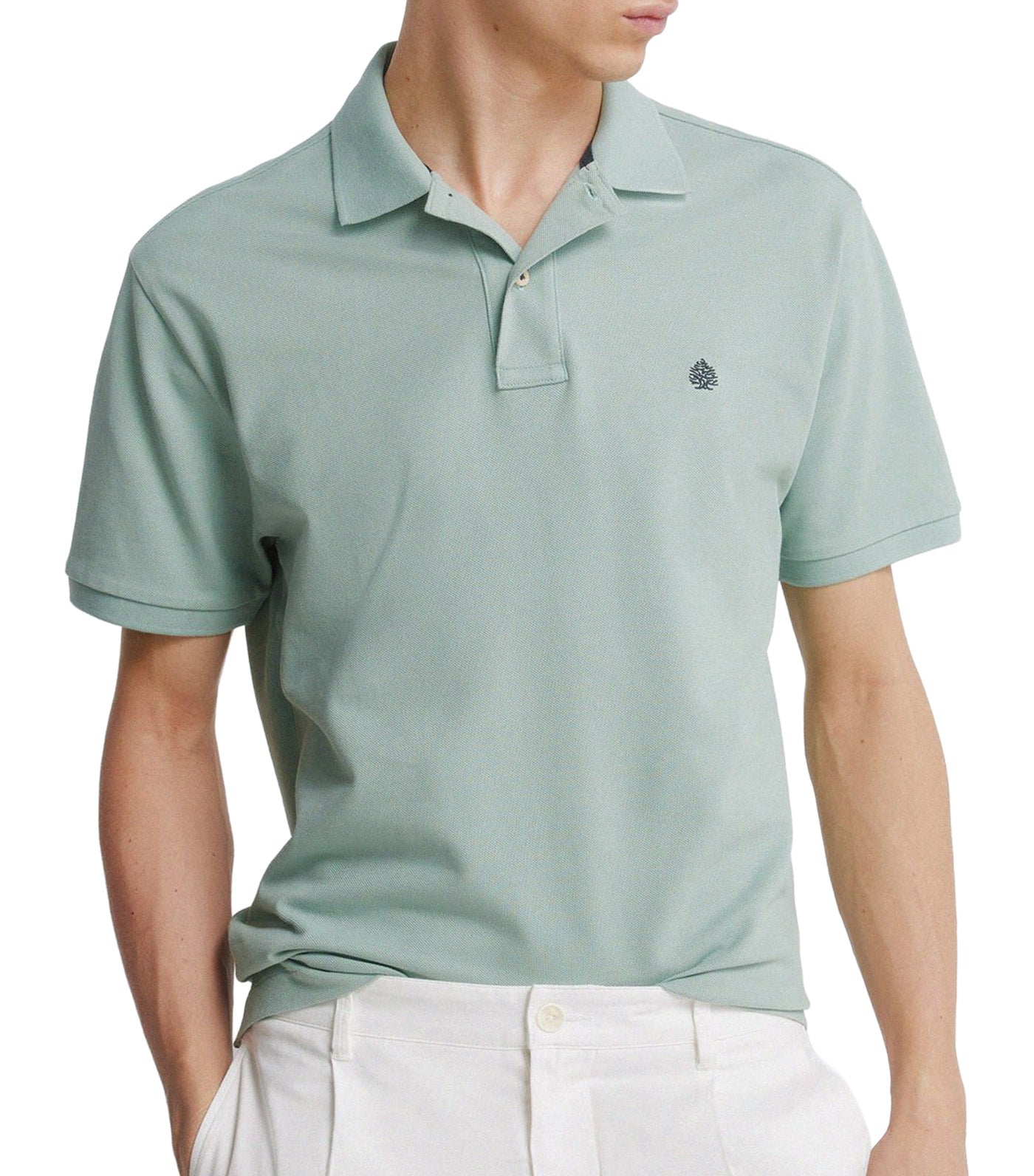 Springfield Regular Fit Basic Polo Shirt Light Green