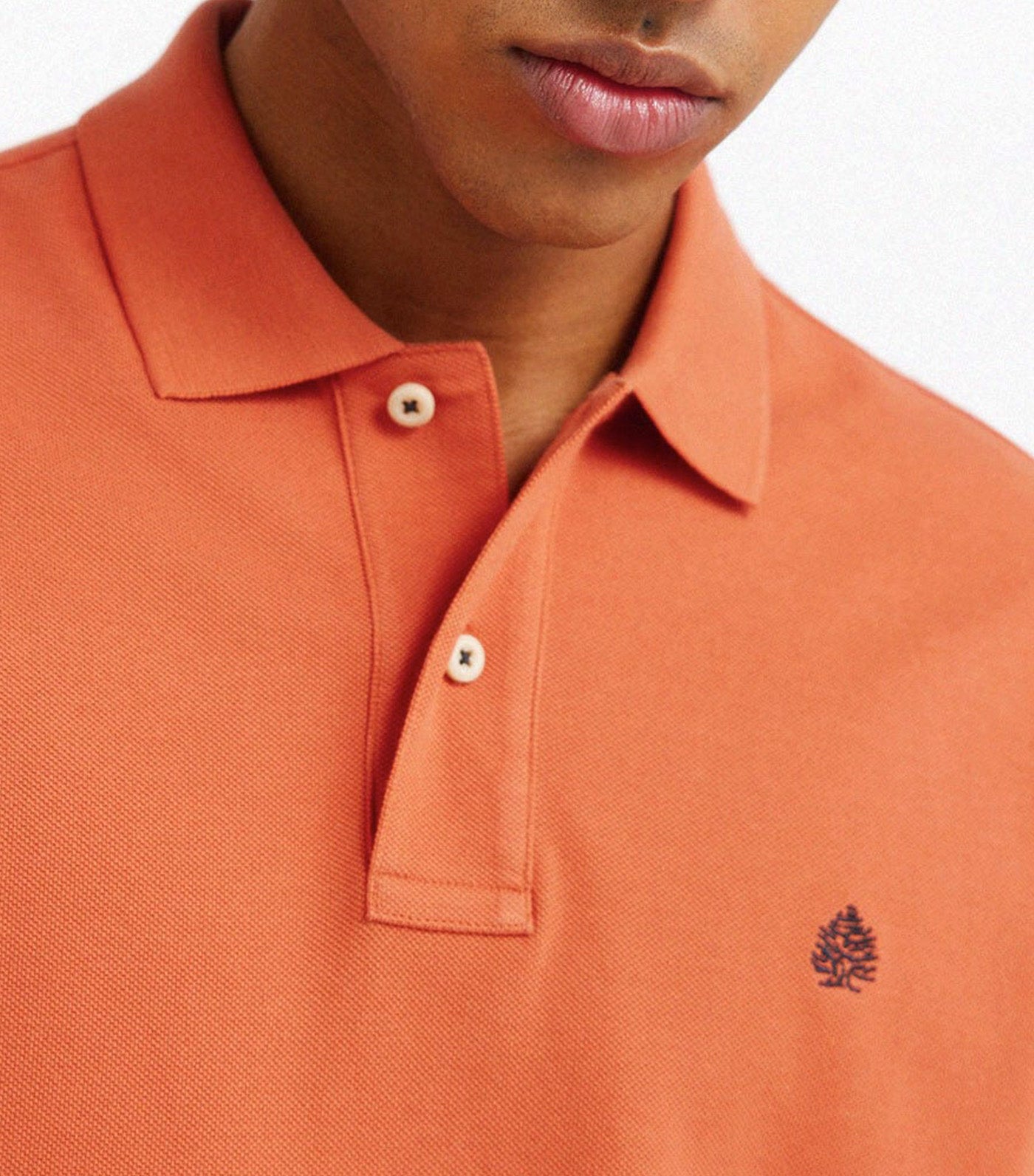 Springfield Basic Regular Fit Polo Shirt Orange
