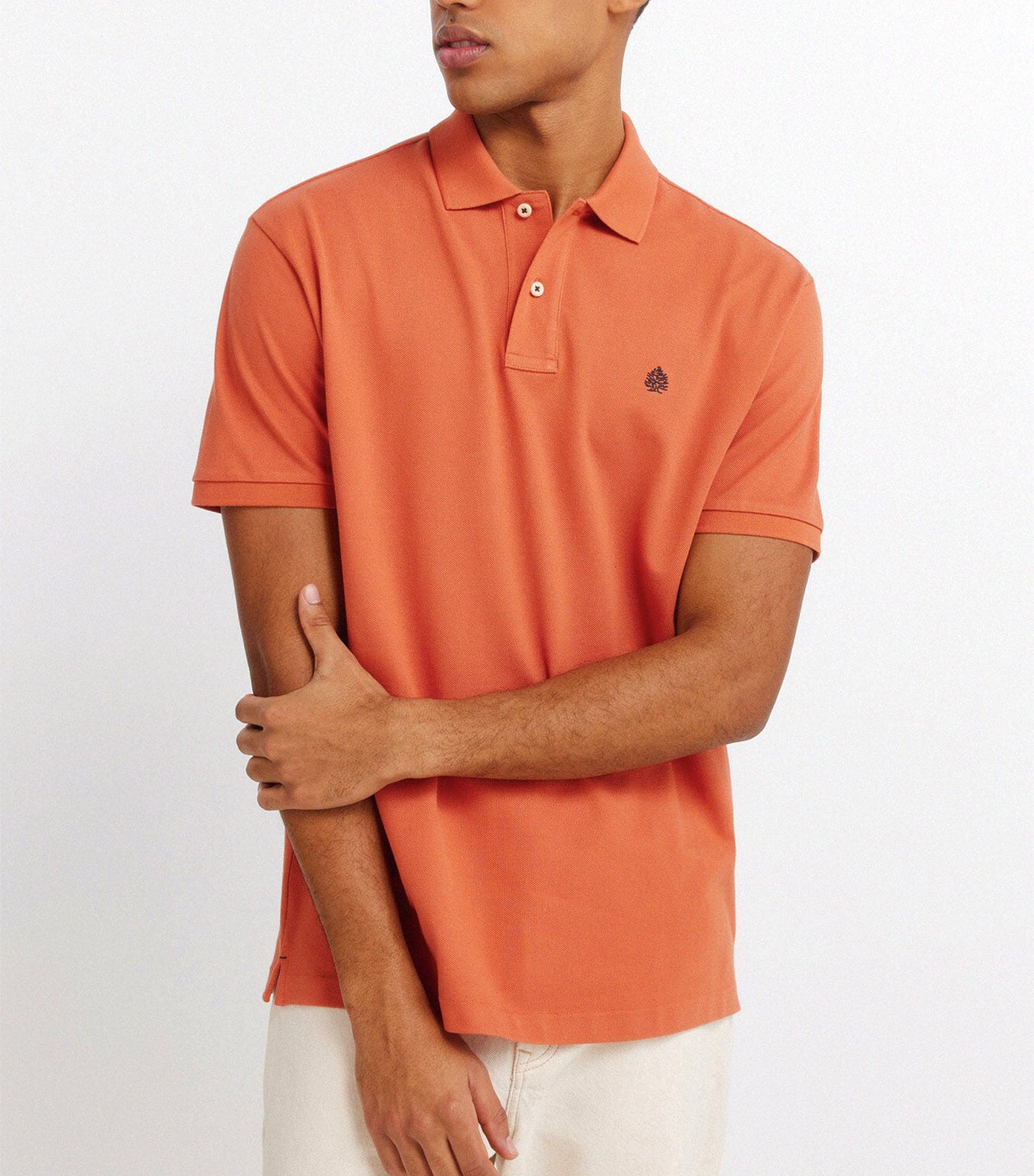 Springfield Basic Regular Fit Polo Shirt Orange