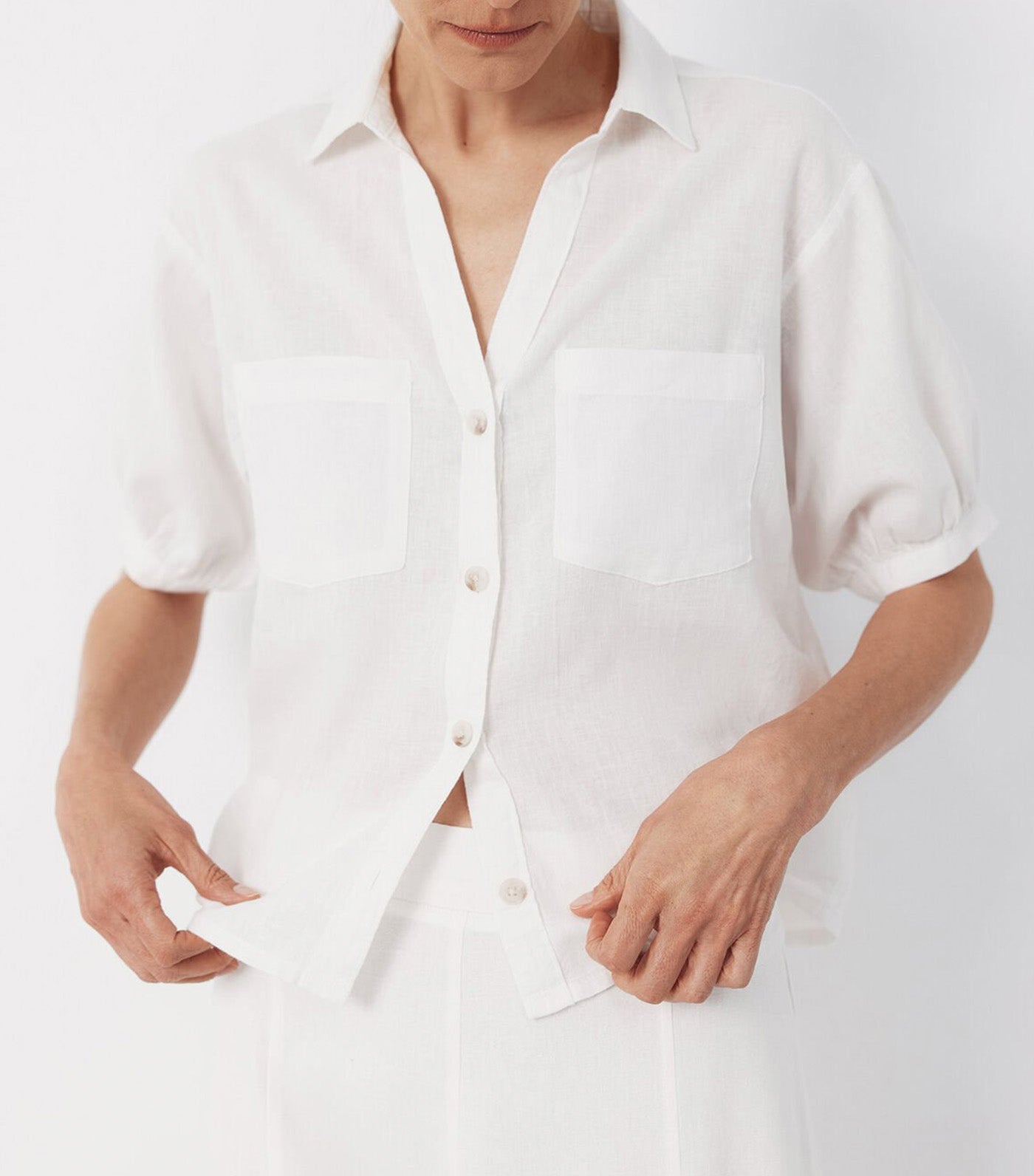 Rustic Short Sleeve Shirt White