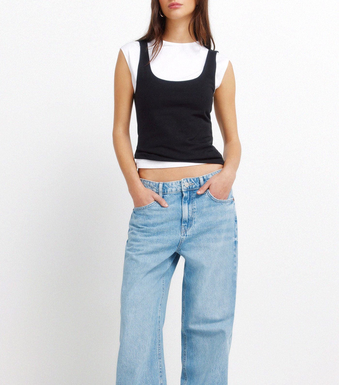 Double Fabric Vest Top