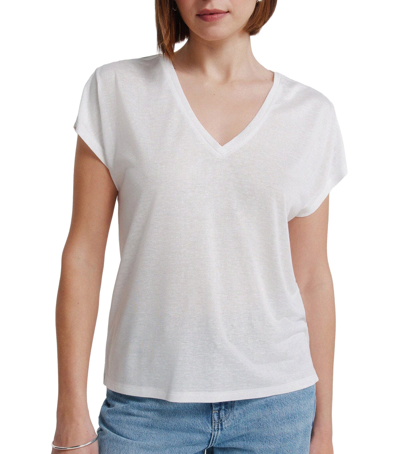 Springfield Batwing Sleeve T-Shirt White