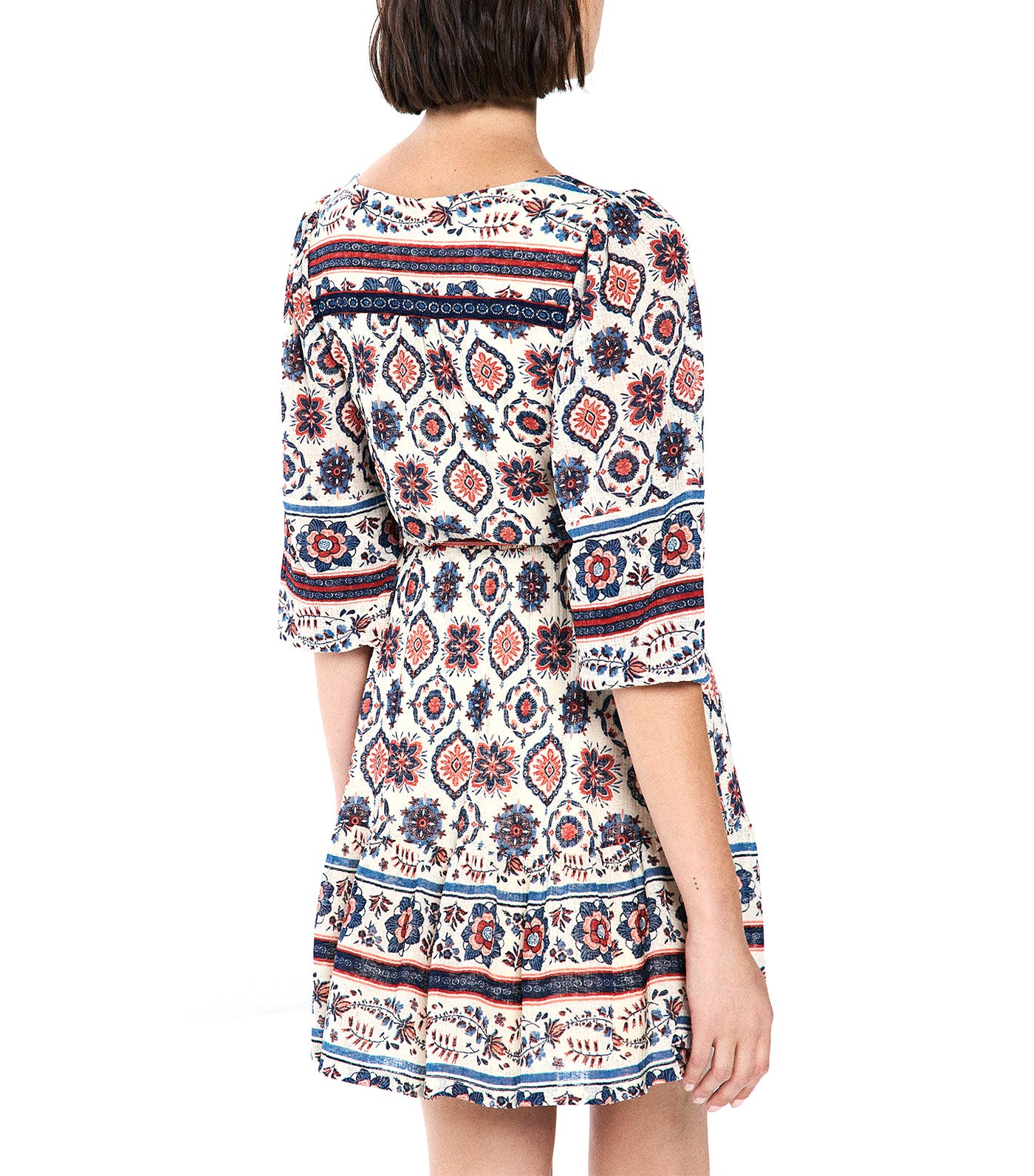 Short Geometric Belted Dress
Multi