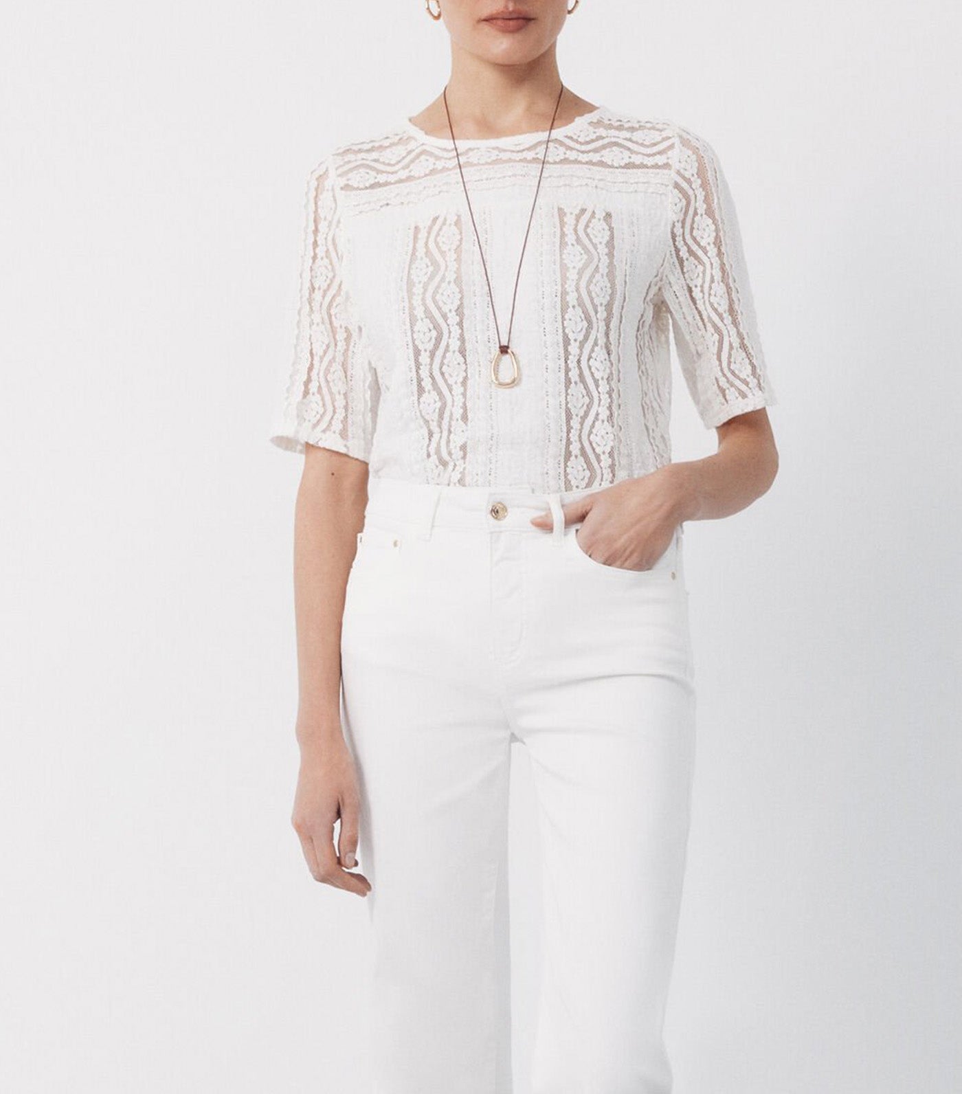 Lace Top White