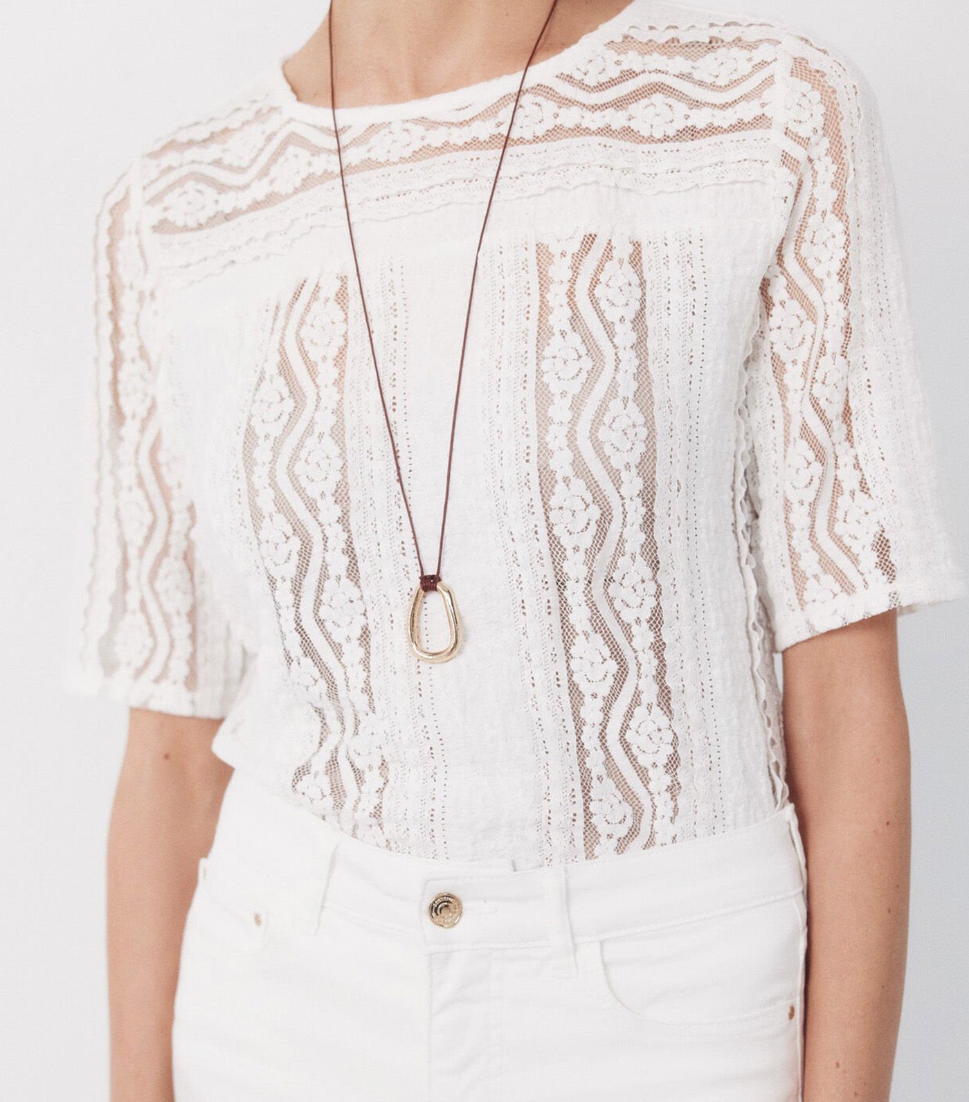 Lace Top White
