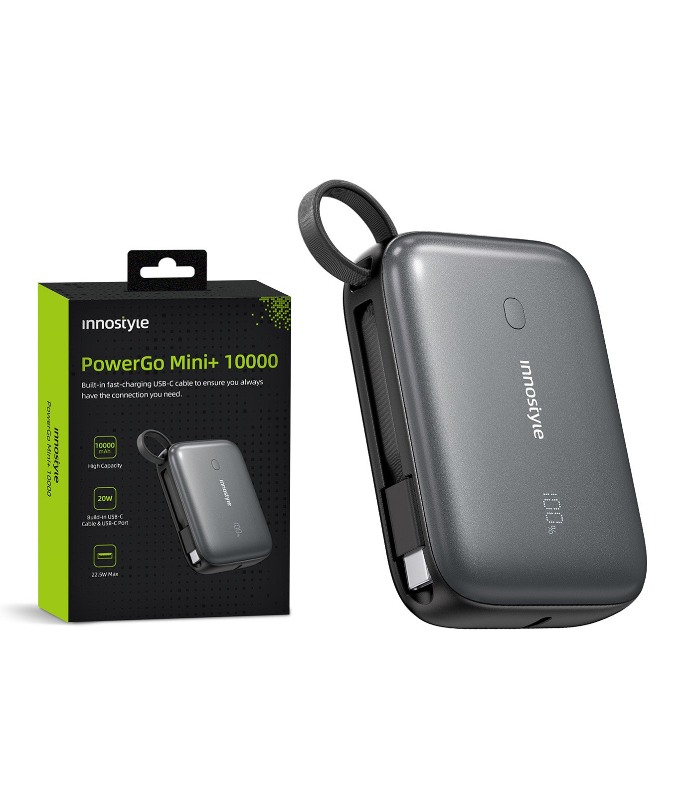 PowerGo Mini Plus 10000mAh Powerbank Black