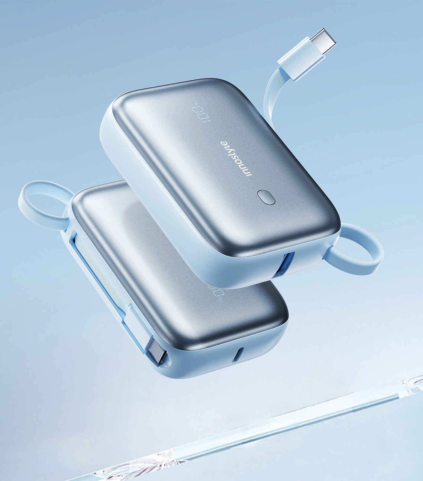 PowerGo Mini Plus 10000mAh Powerbank Light Blue