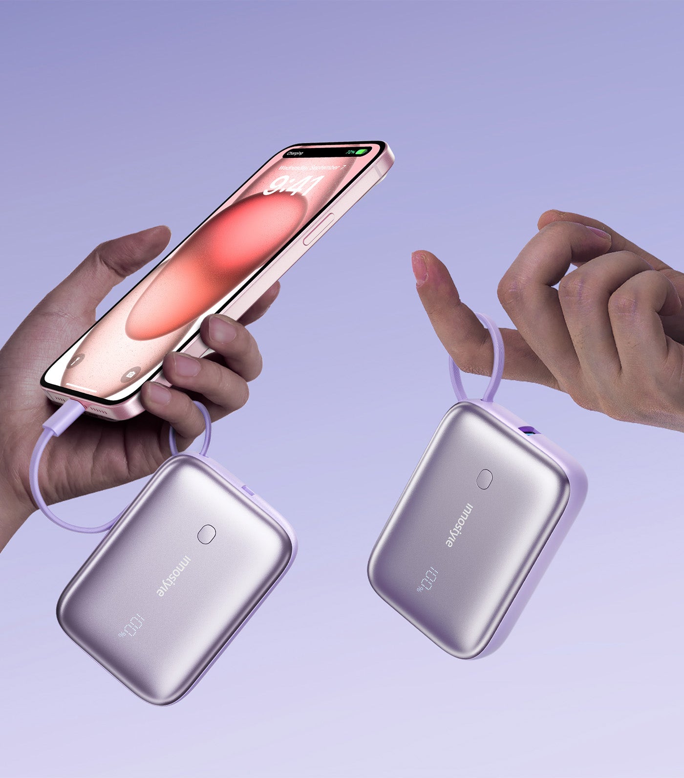 PowerGo Mini Plus 10000mAh Powerbank Lavender