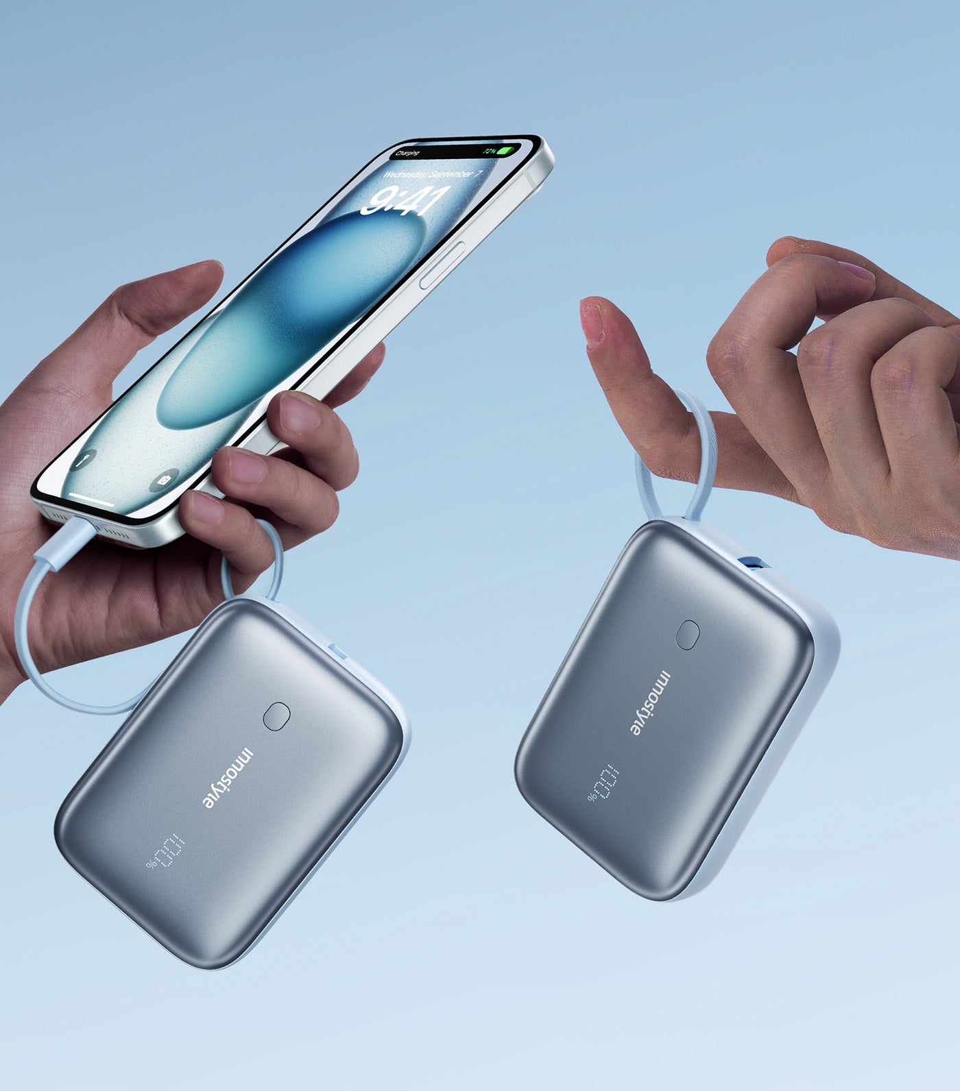 PowerGo Mini Plus 10000mAh Powerbank Light Blue