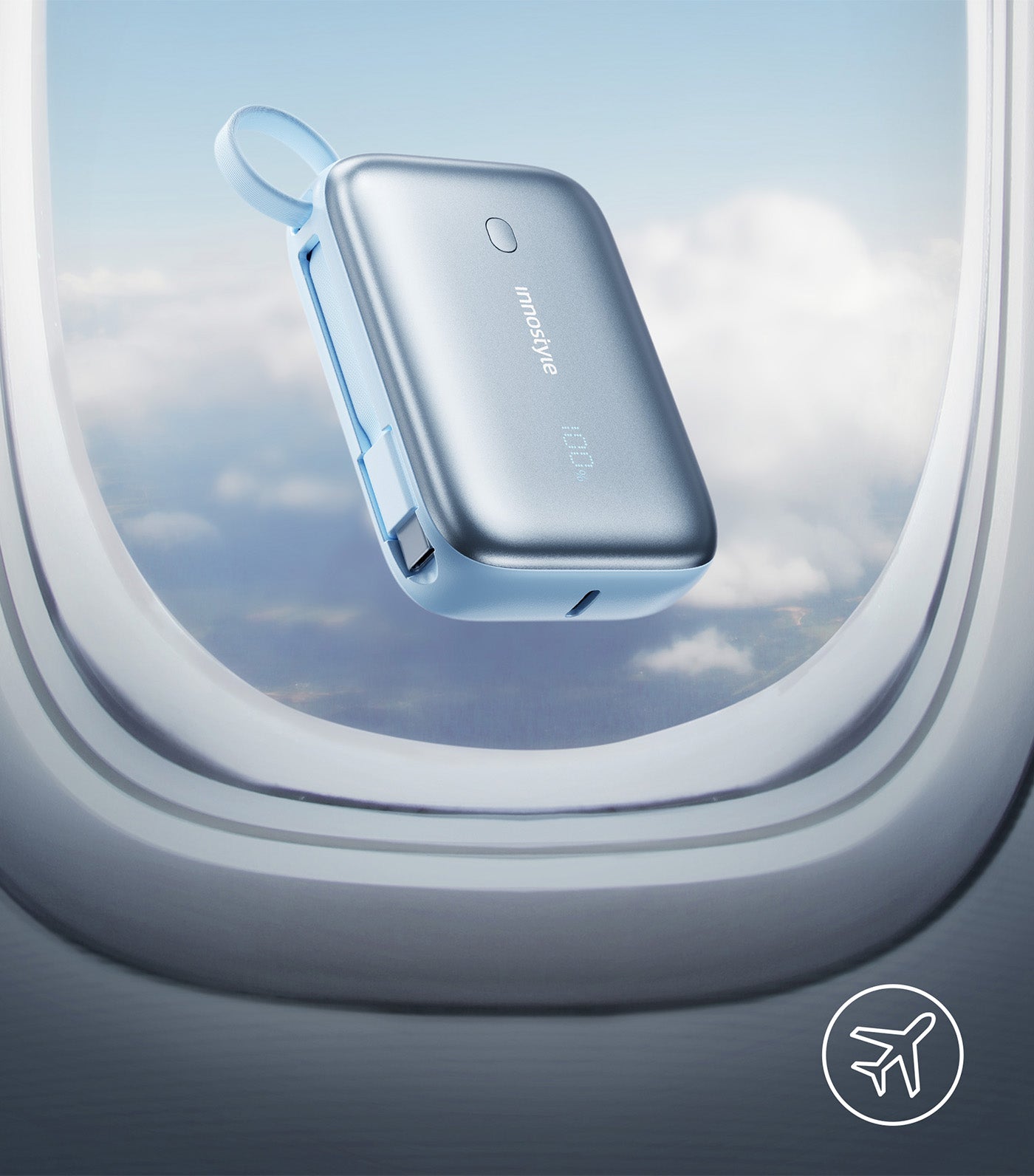 PowerGo Mini Plus 10000mAh Powerbank Light Blue