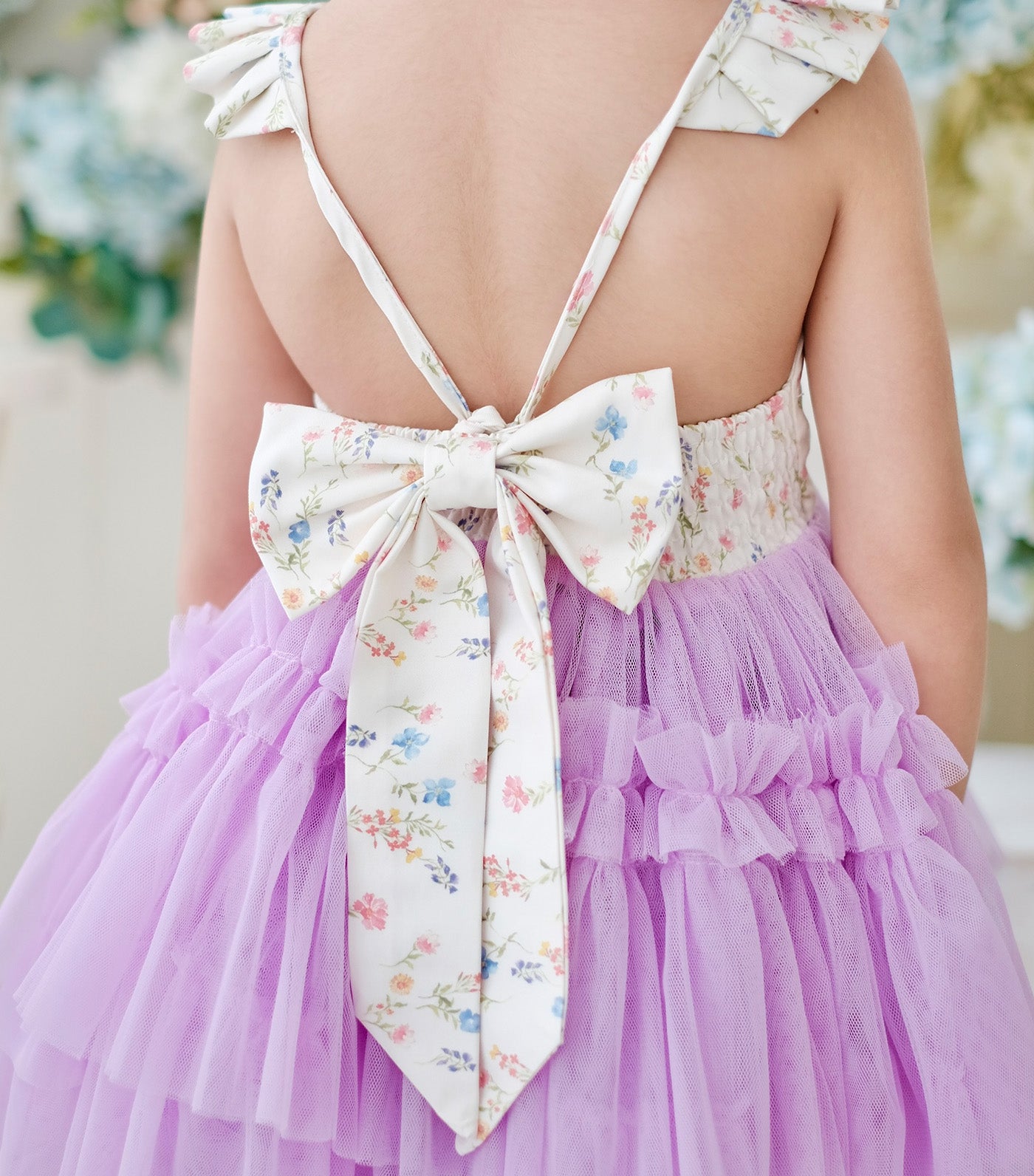 Camellia Tutu Dress in Lilac