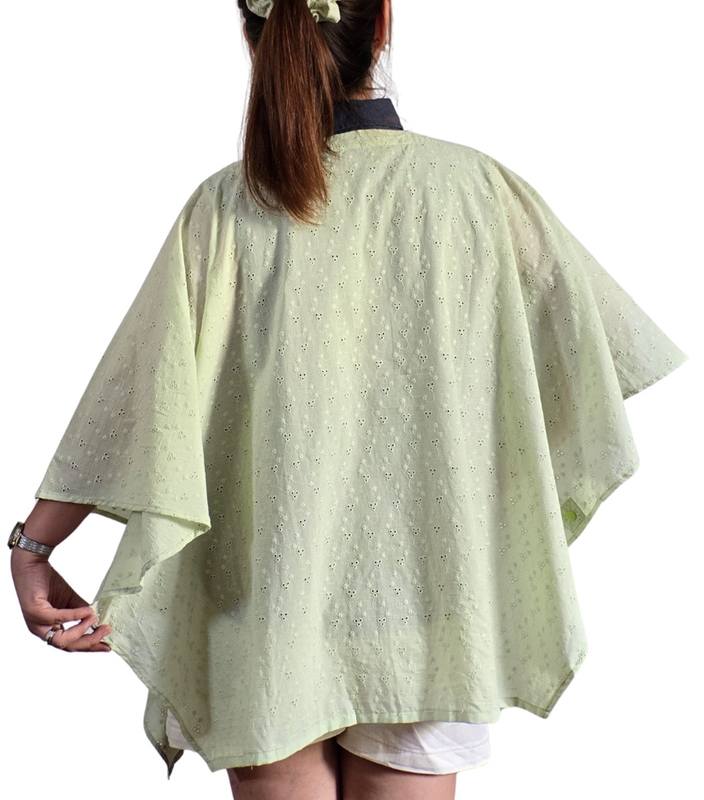 Poncho Nursing Cover with Stiffener Long Sleeves Eyelet