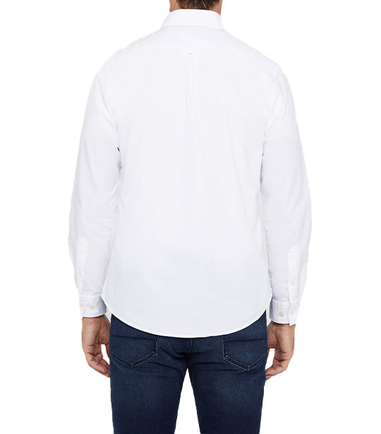 Plain Oxford Shirt White