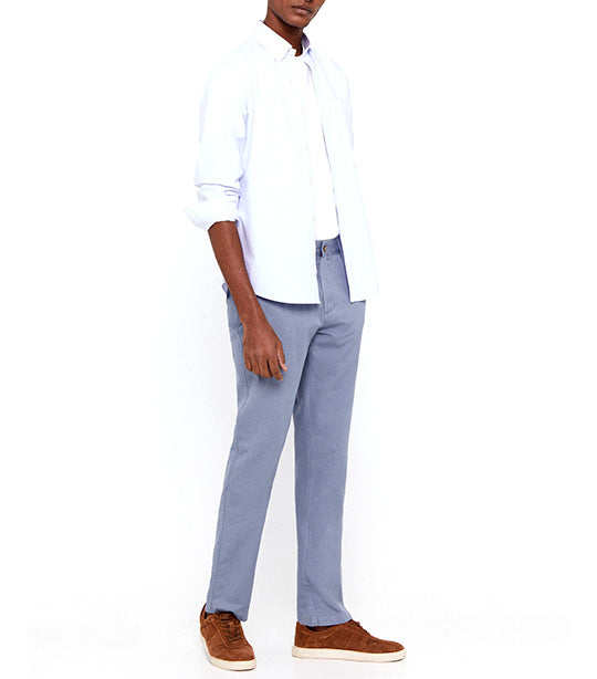 Regular Fit Comfort Chino Trousers Light Gray