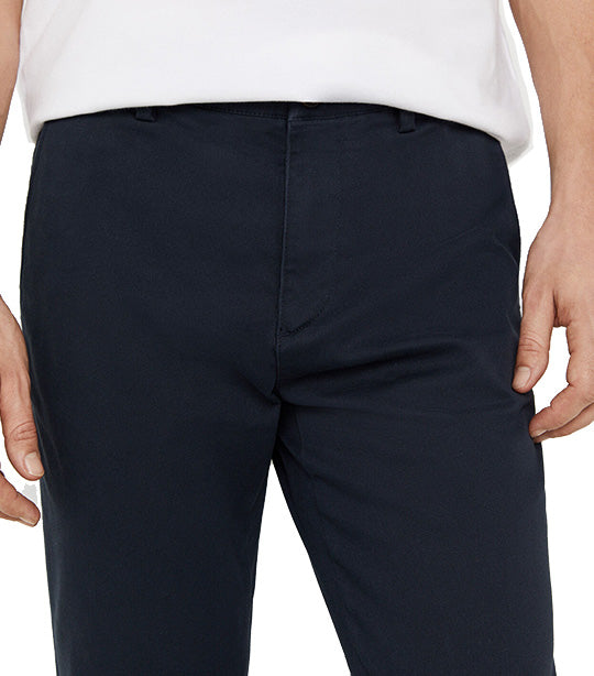 Slim Fit Comfort Chino Trousers Navy