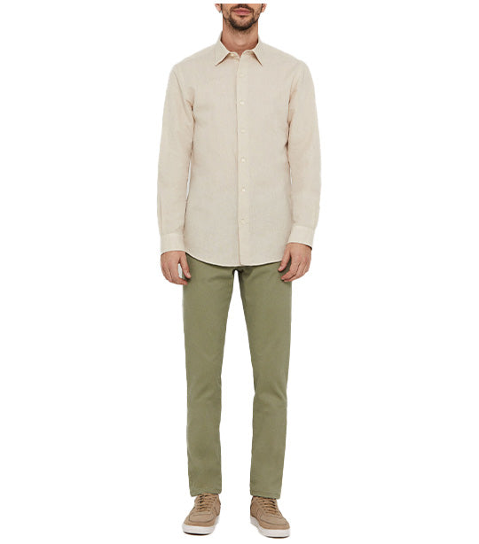 Slim Fit Comfort Chino Trousers Khaki