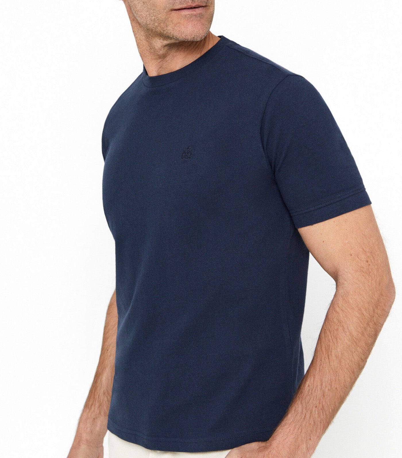 Basic Piqué T-Shirt Dark Blue